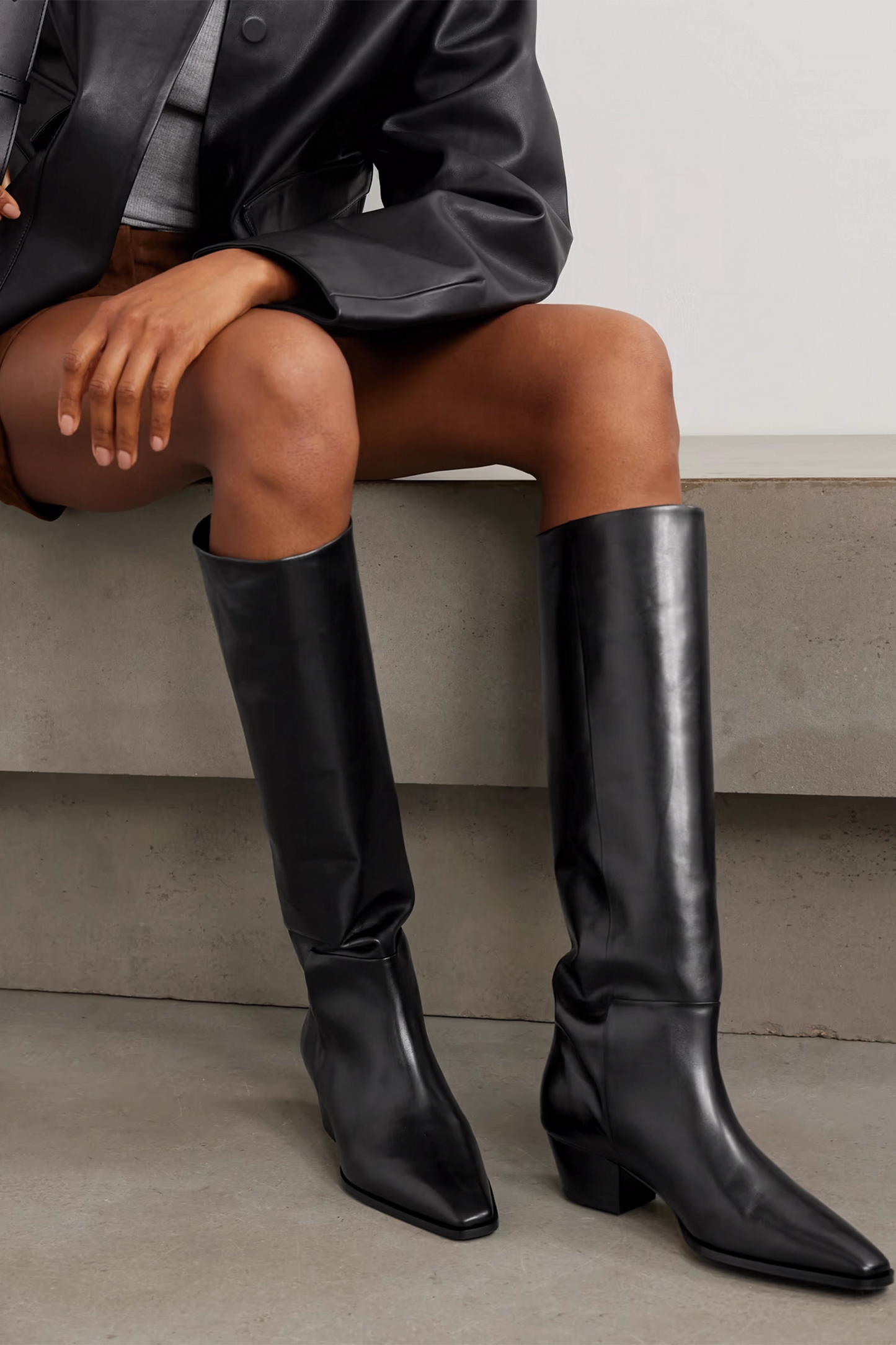 Medea Leather Knee Boots