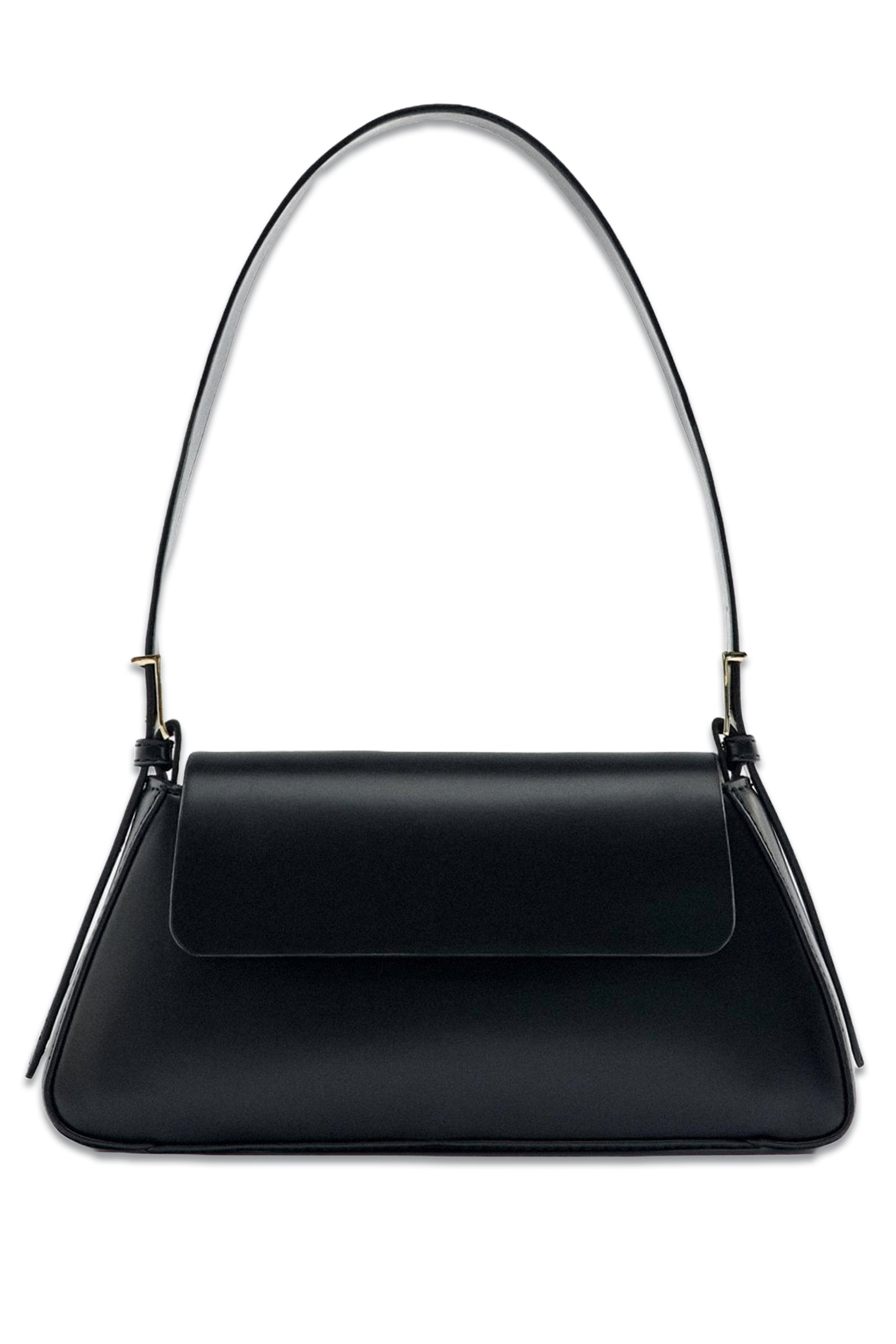 Minimalist Shoulder Bag With Flap