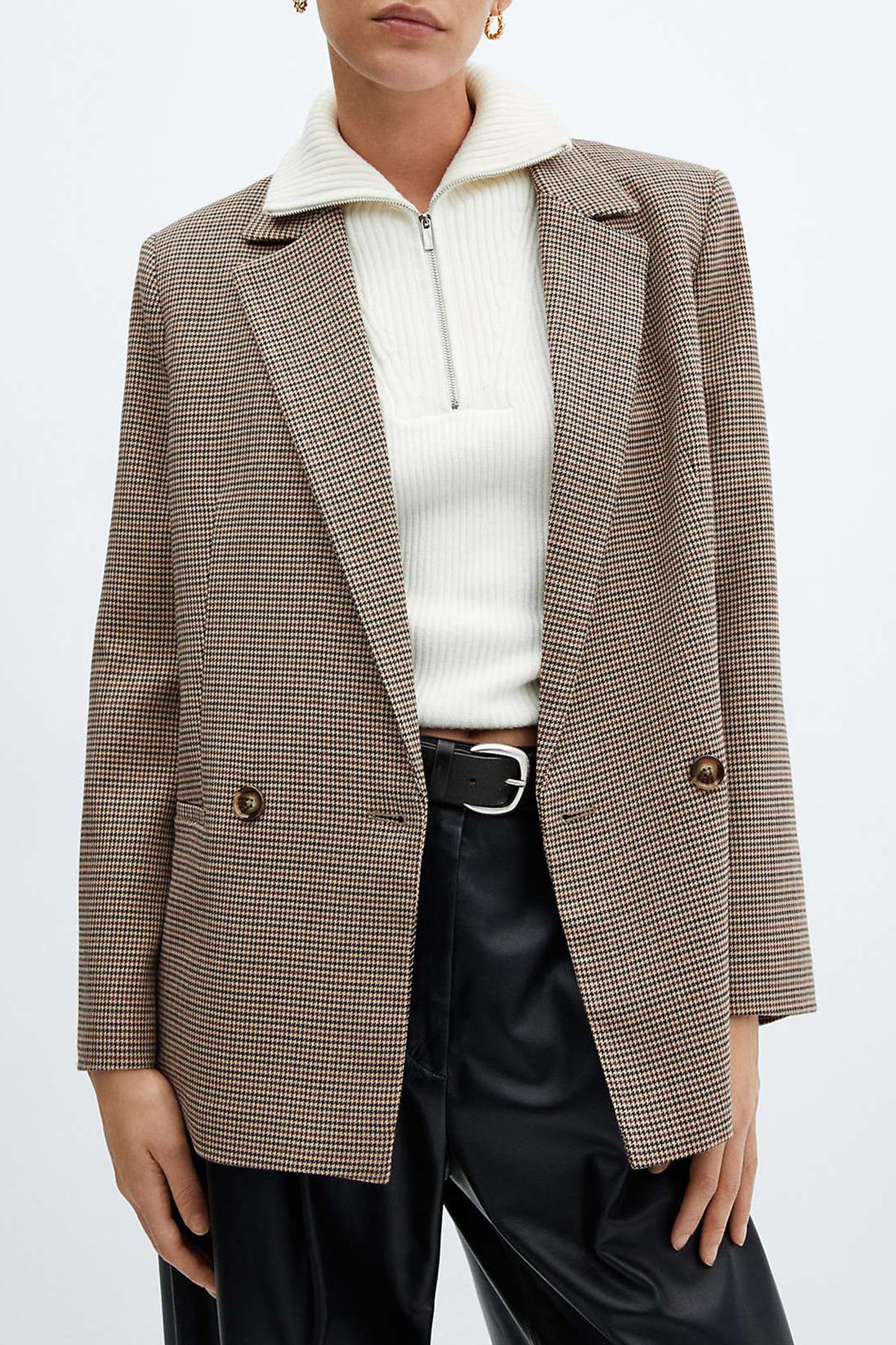 Charlott Cross Button Blazer