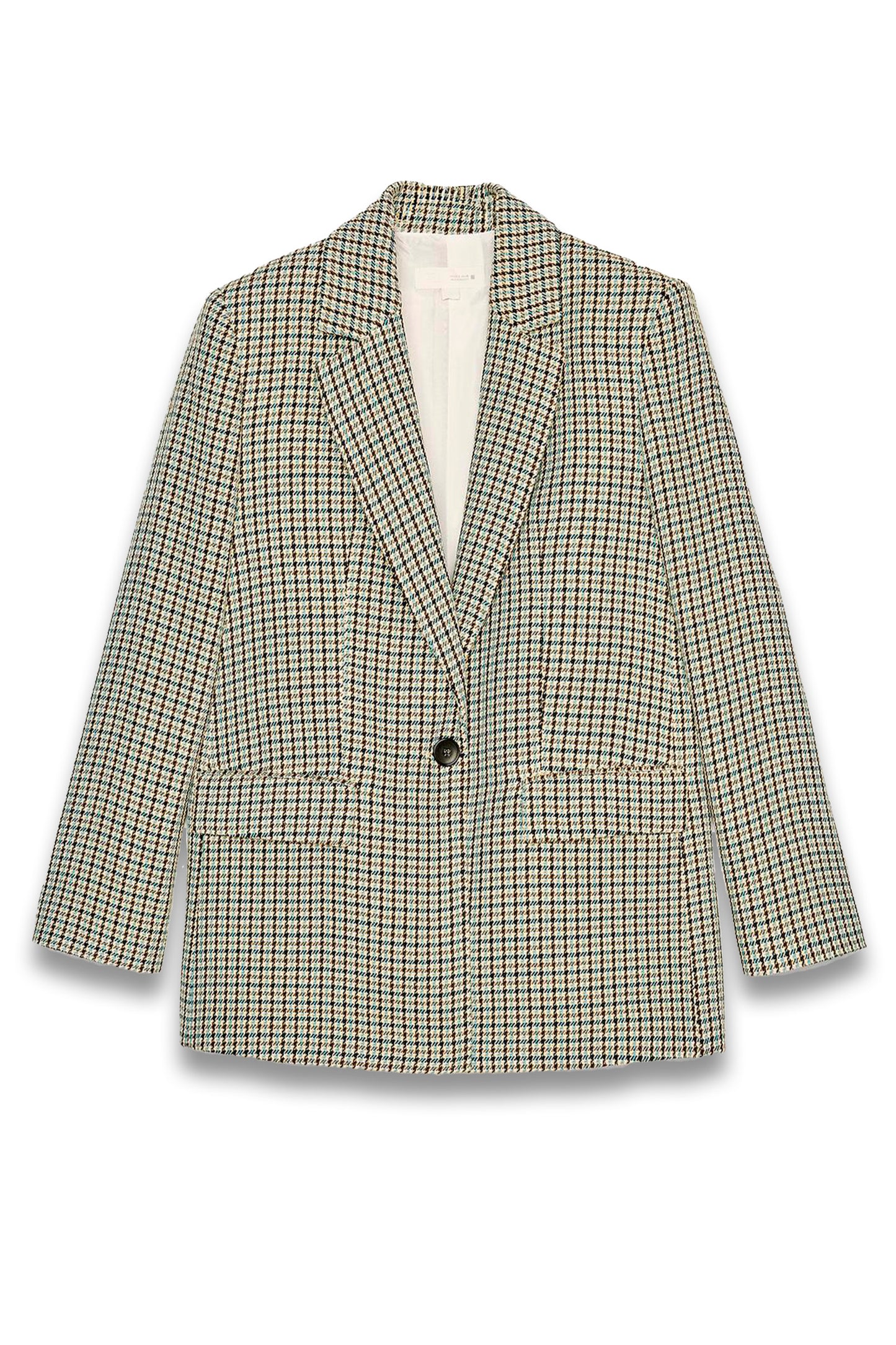 Straight Fit houndstooth Blazer