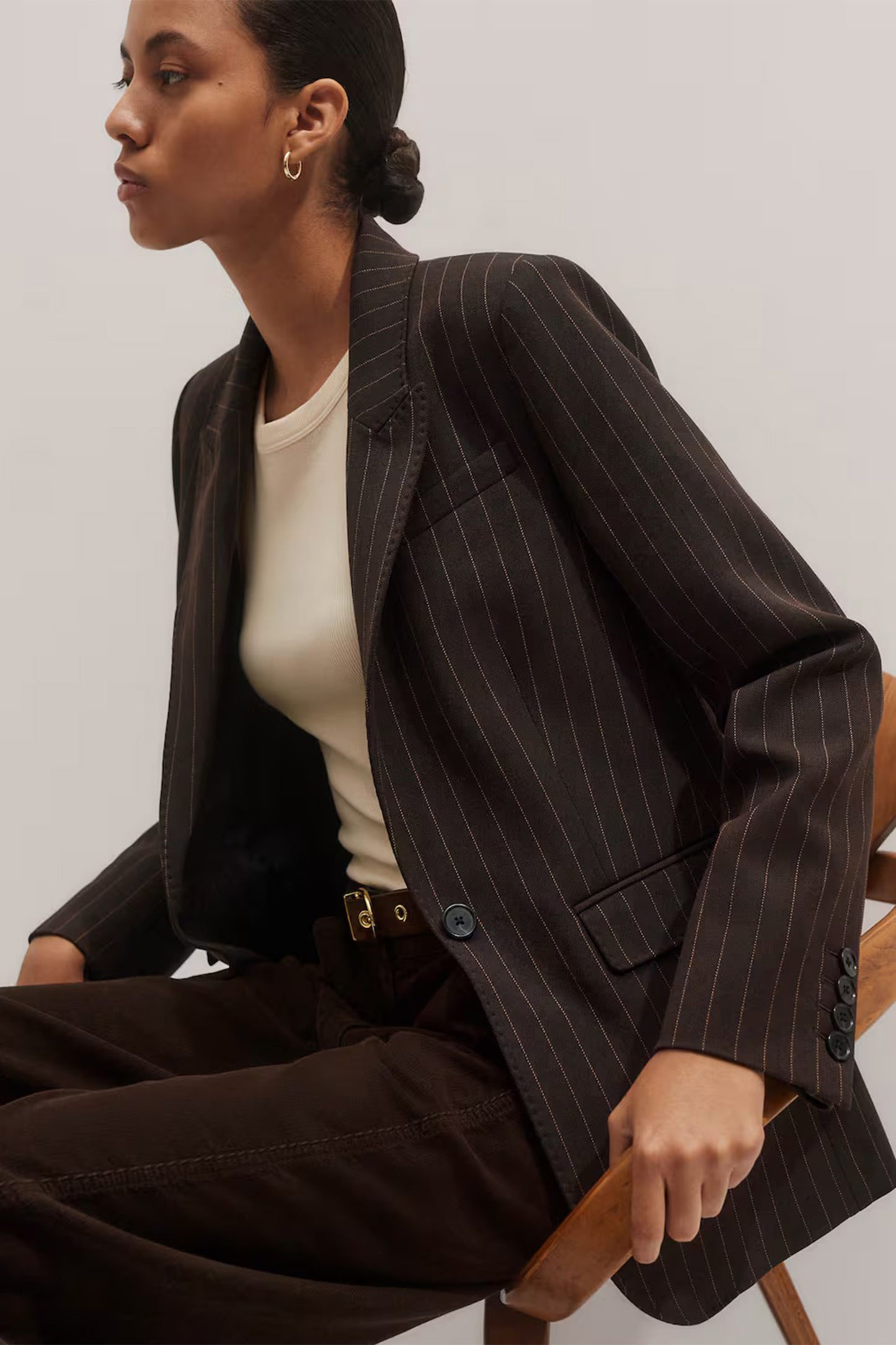Sharp Shoulder Blazer