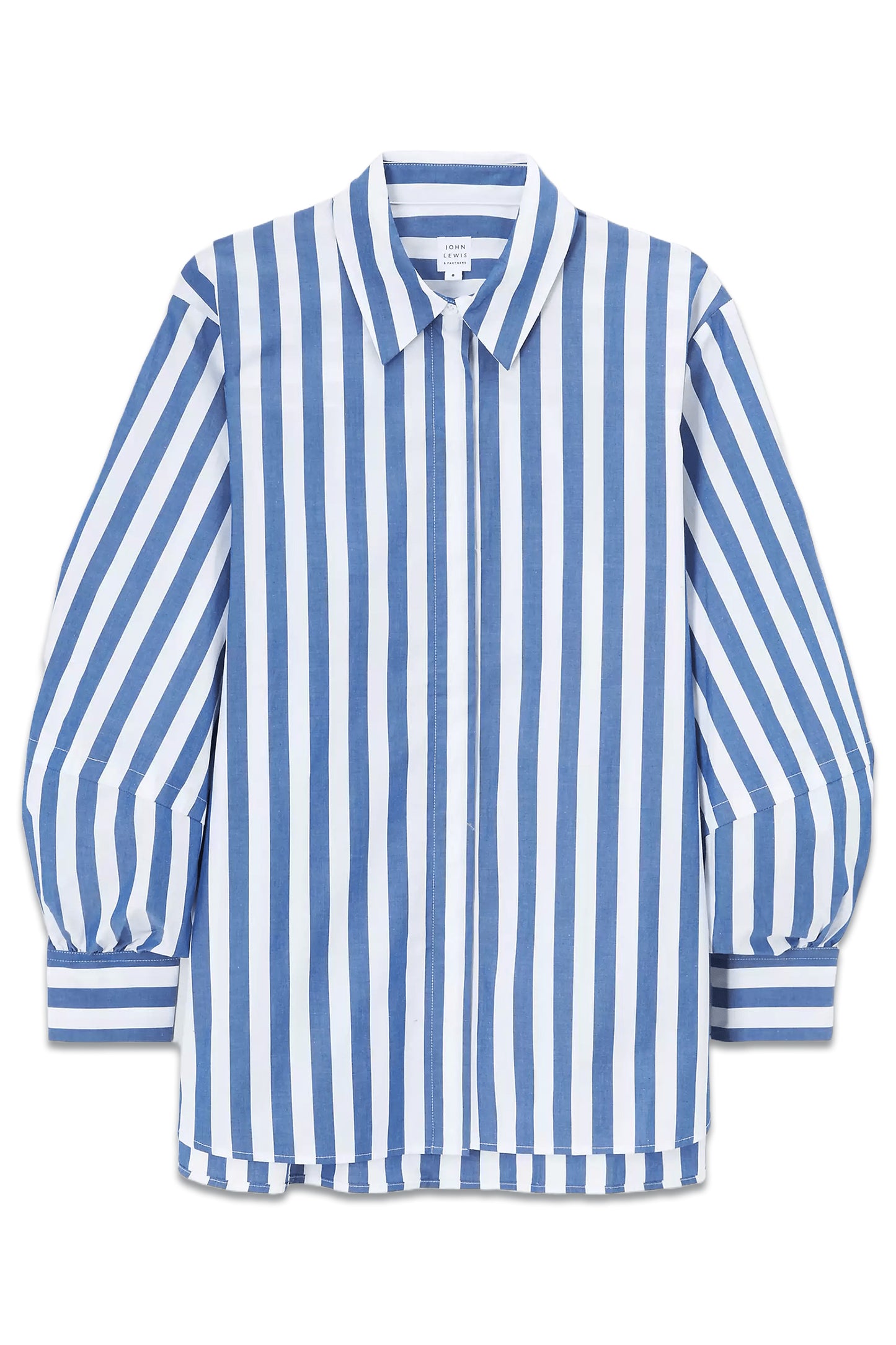Oversized Stripe Shirt, Blue/Multi