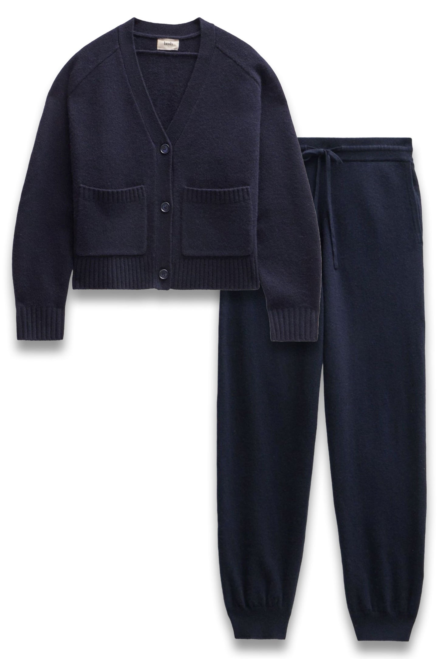 Daisy Merino Wool V Neck Cardigan and Joggers Set