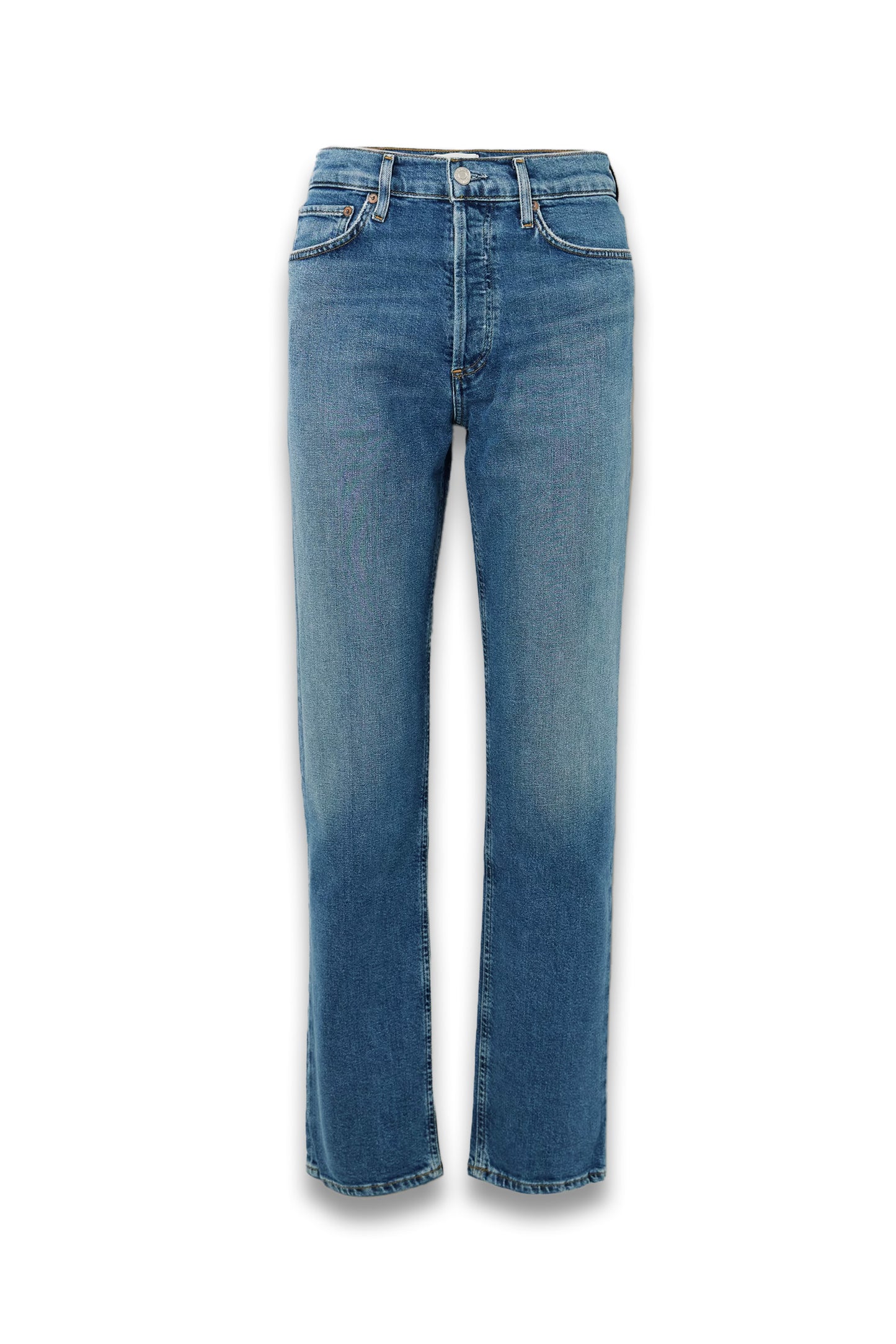 '90s Pinch Waist Long high-rise straight-leg jeans