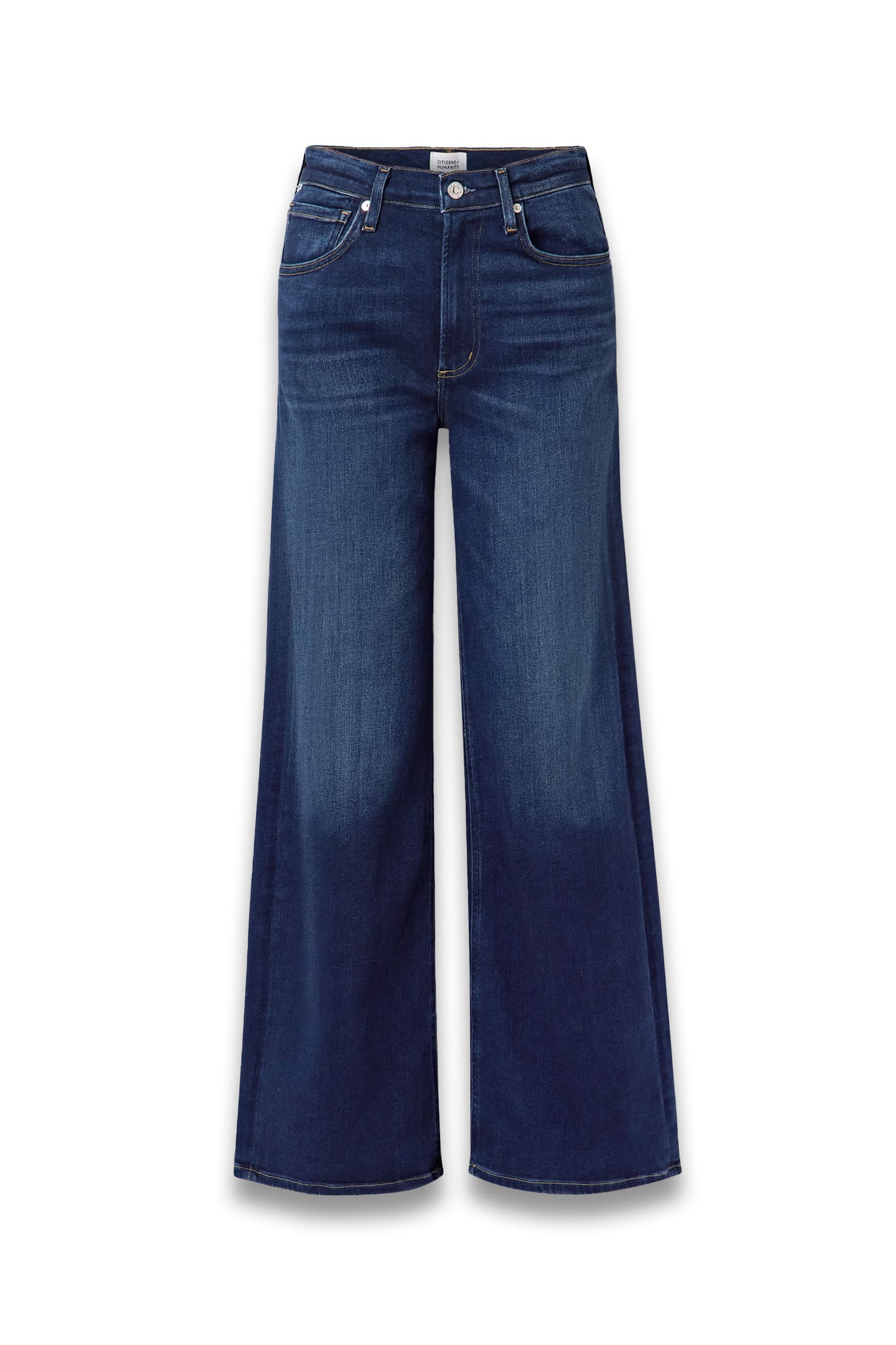 Lyra Long mid-rise wide-leg jeans