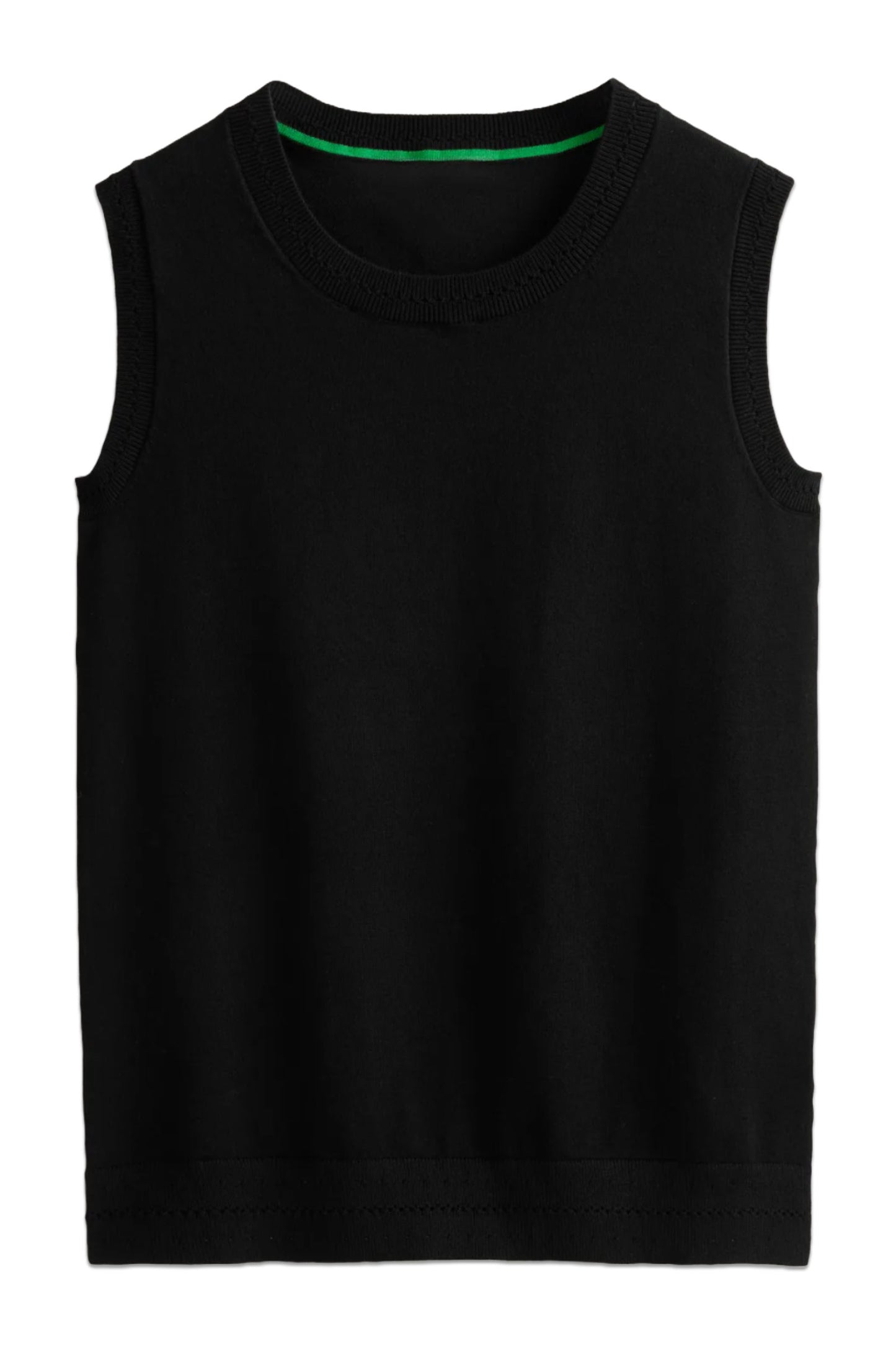 Catriona Crew Neck Cotton Tank