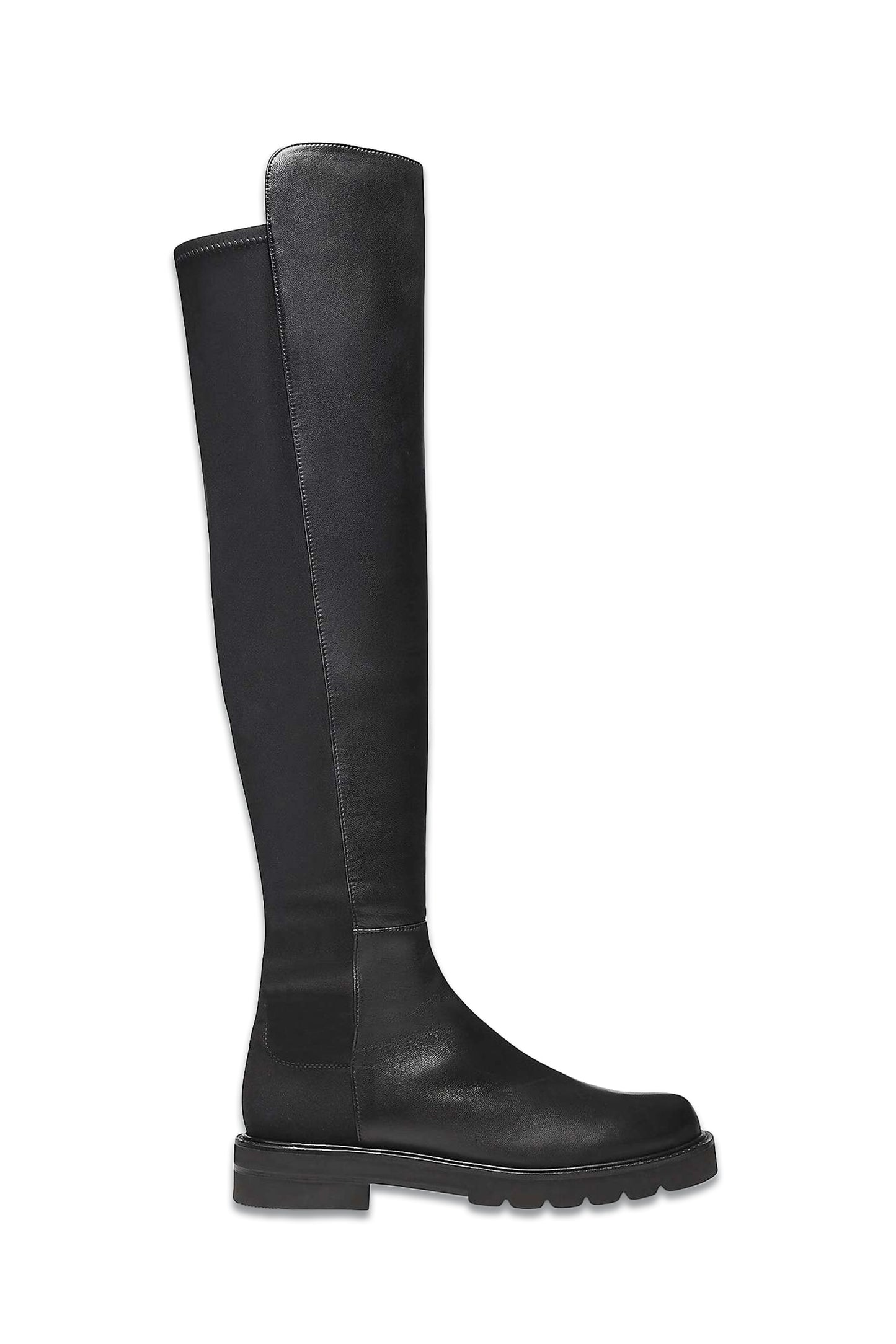 5050 Lift Leather Over The Knee Boots, Black
