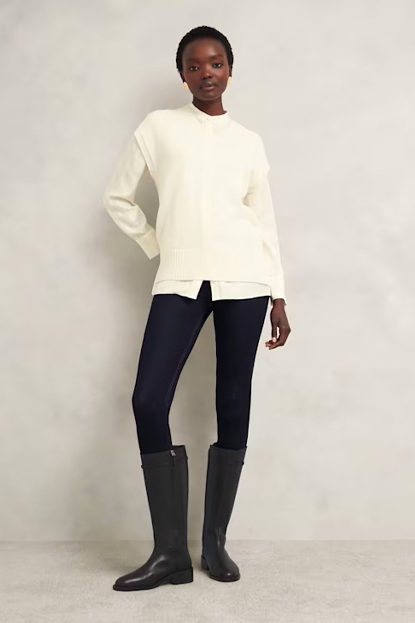 Uma Leather Knee Boots