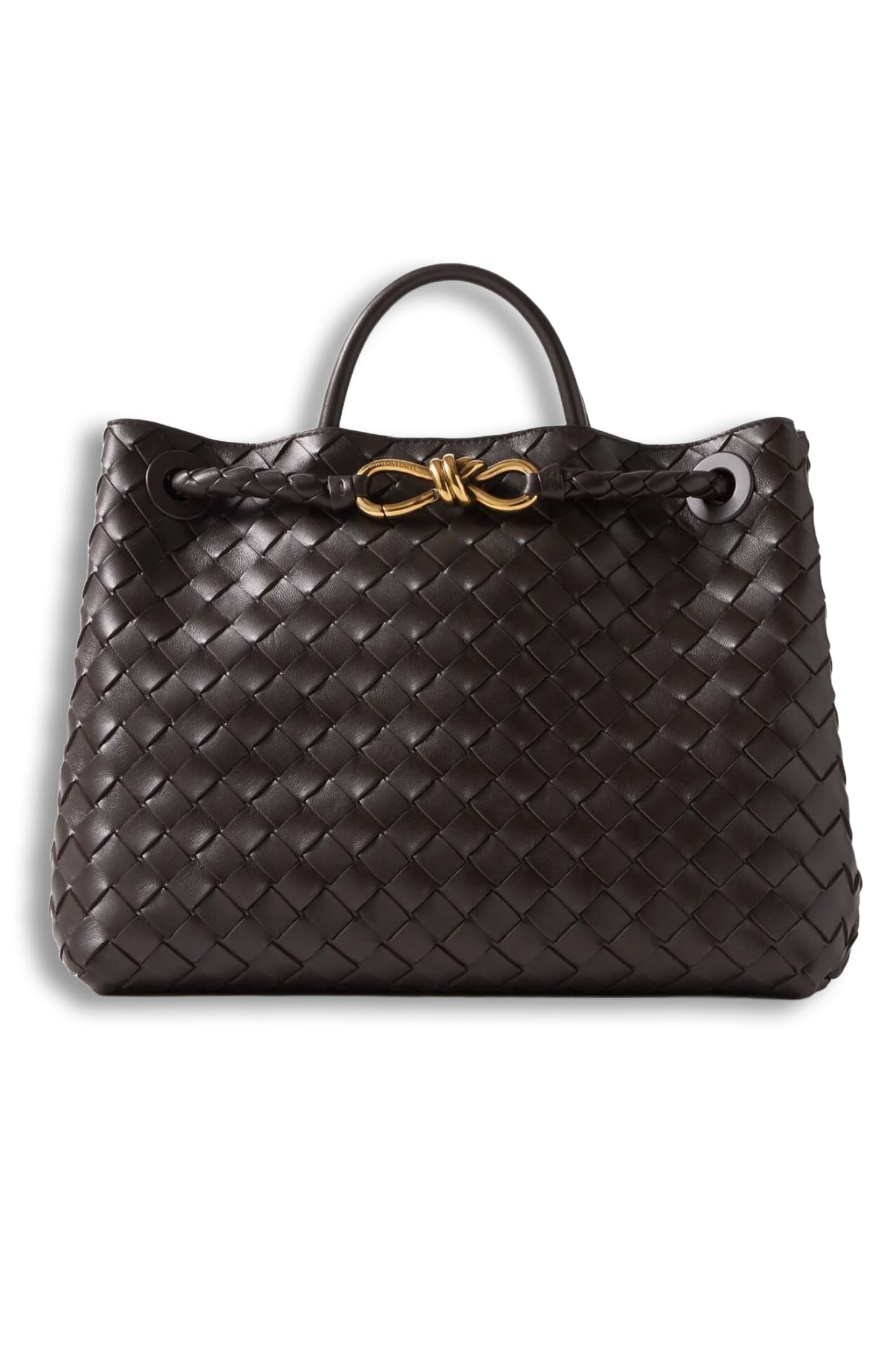 Andiamo Medium Intrecciato Leather Tote
