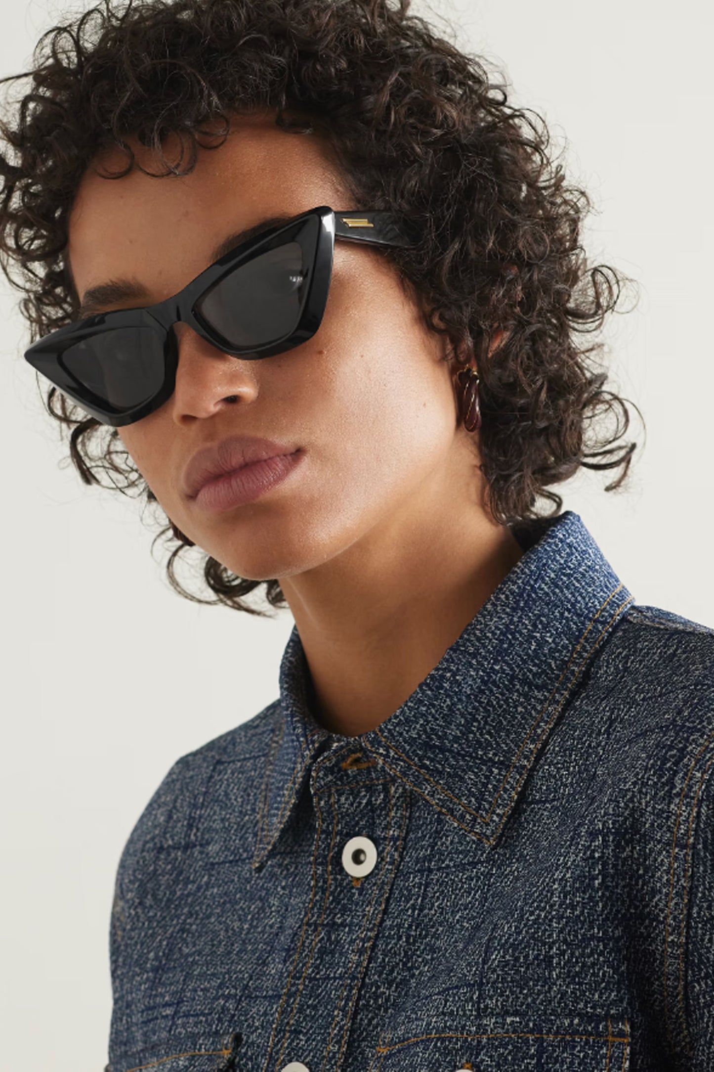 Edgy Cat-Eye Acetate Sunglasses
