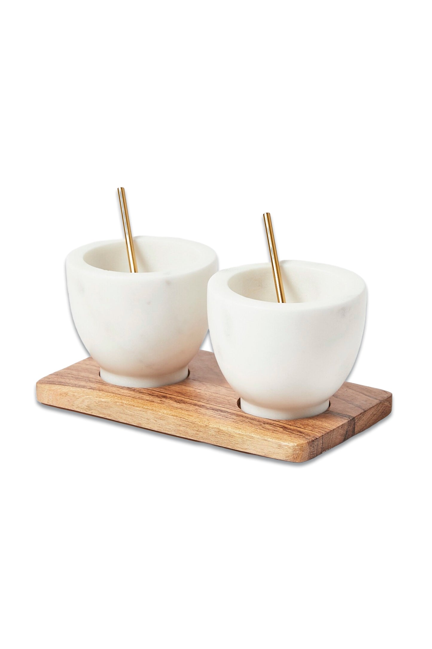 Anjo White Marble Pinch Pots