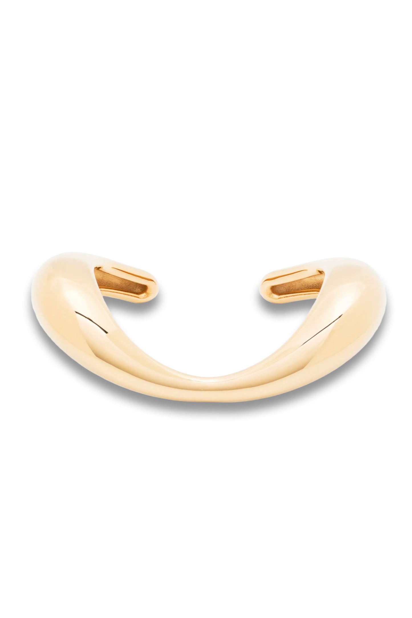 Lips gold-plated cuff bracelet