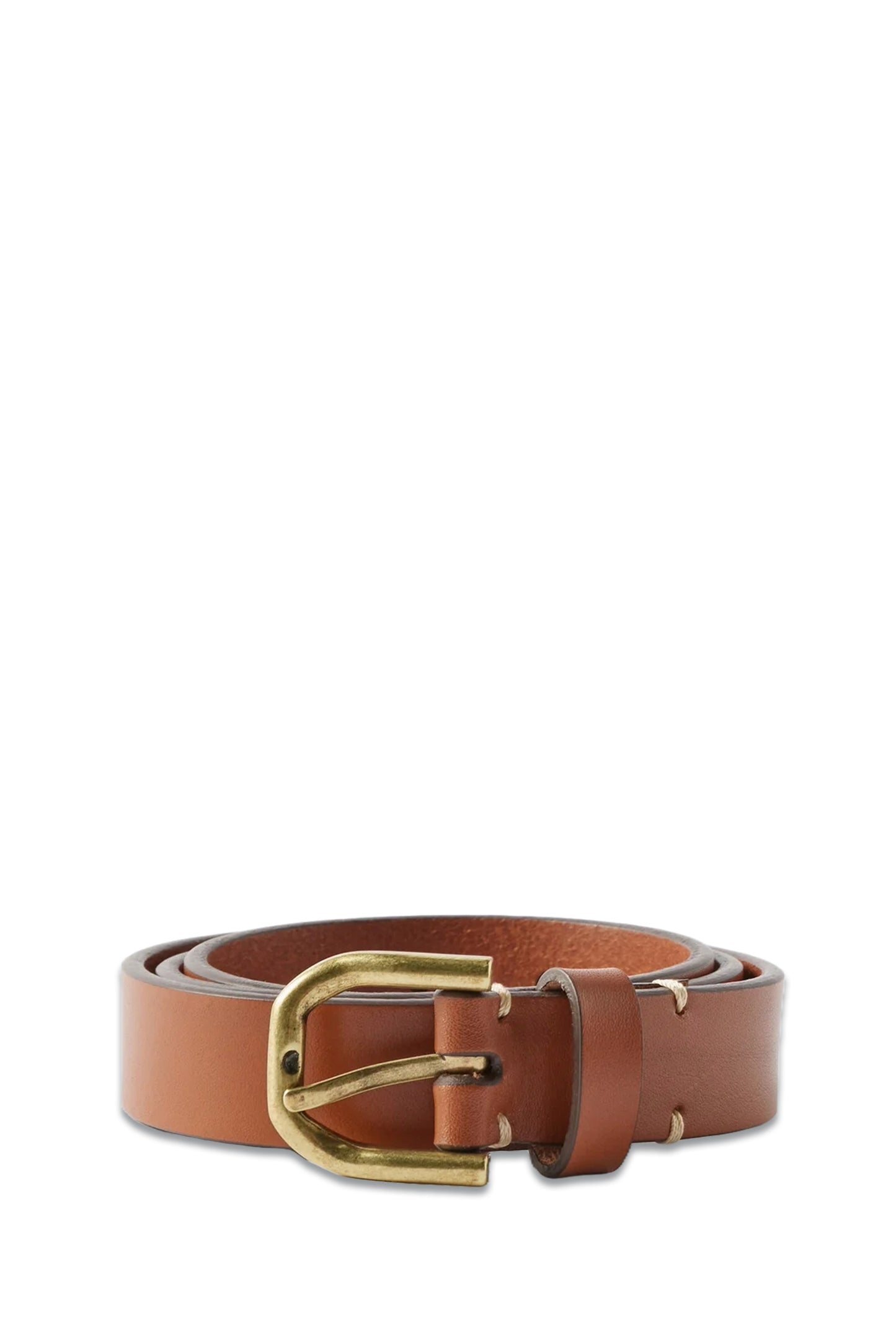 Tan Slim Bridle-leather Belt