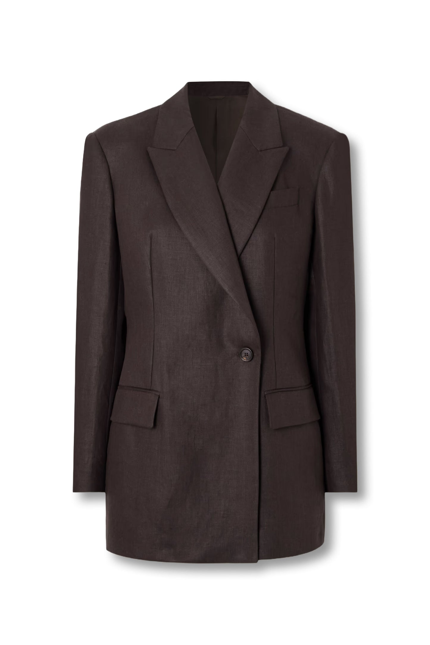Double-breasted Linen Blazer