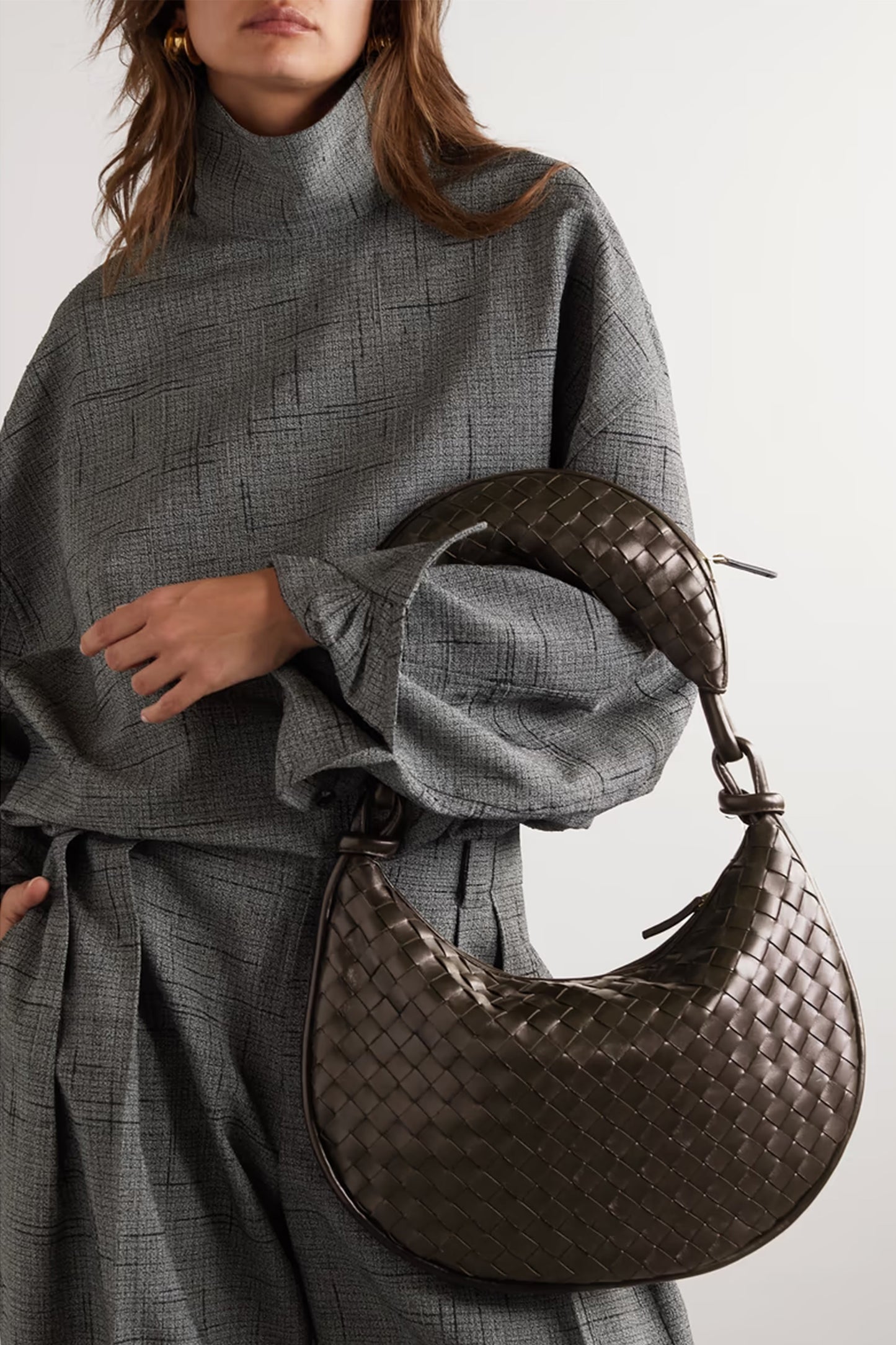 Gemelli Large Intrecciato Leather Shoulder Bag