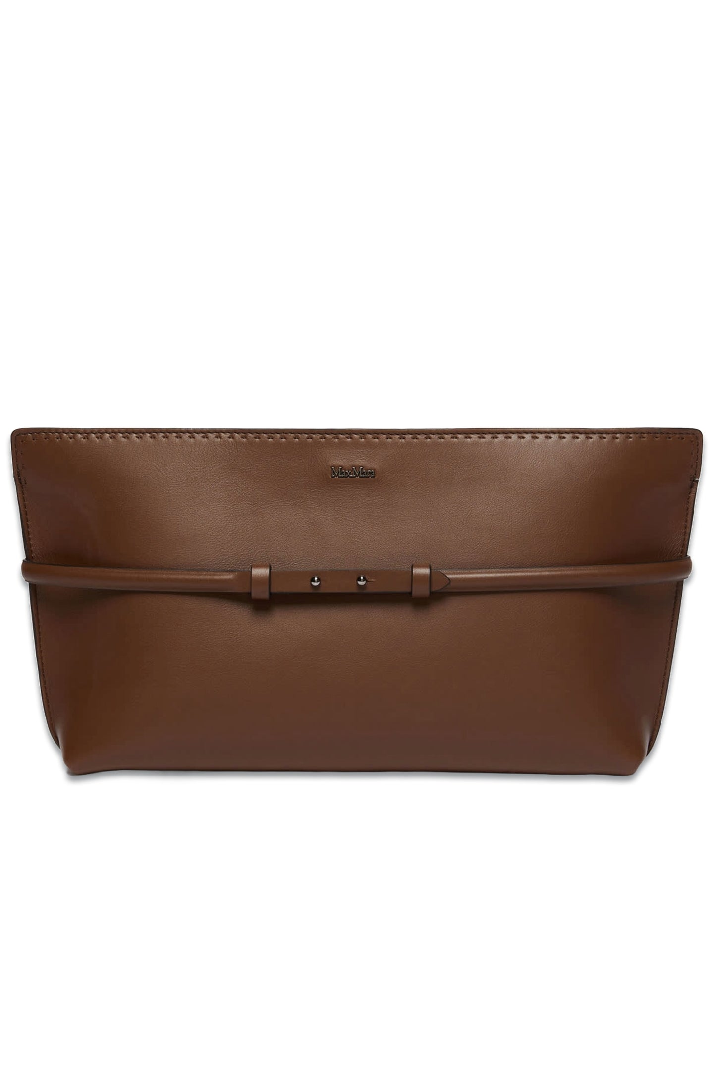 Leather Archetipo Clutch With Wristband