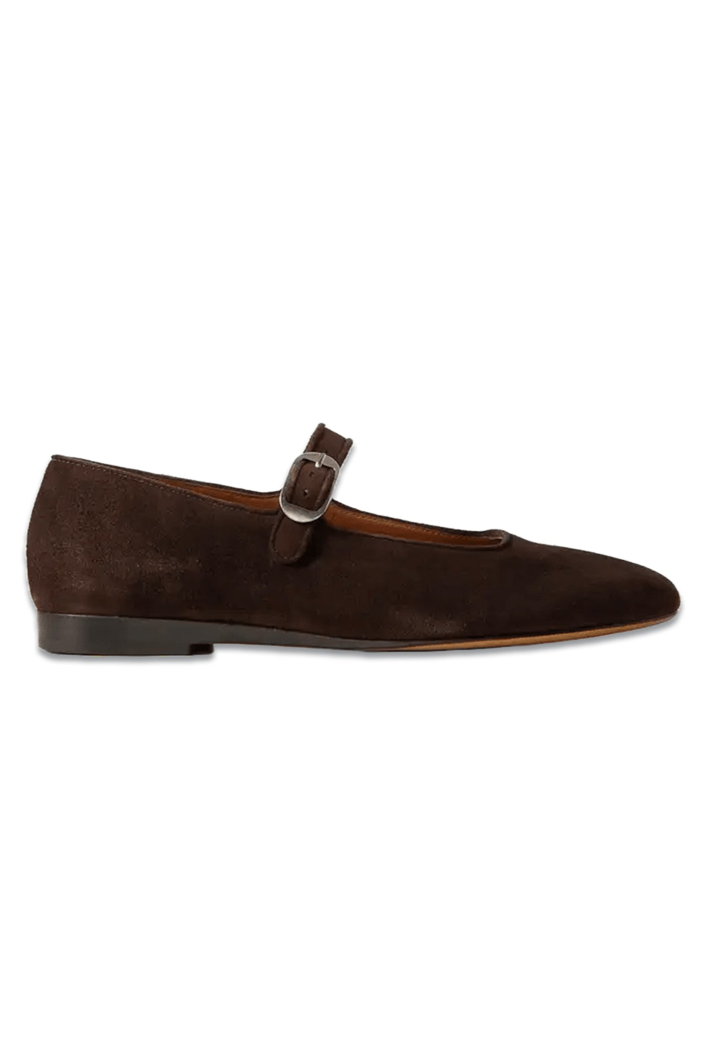 Suede Mary Jane Ballet Flats