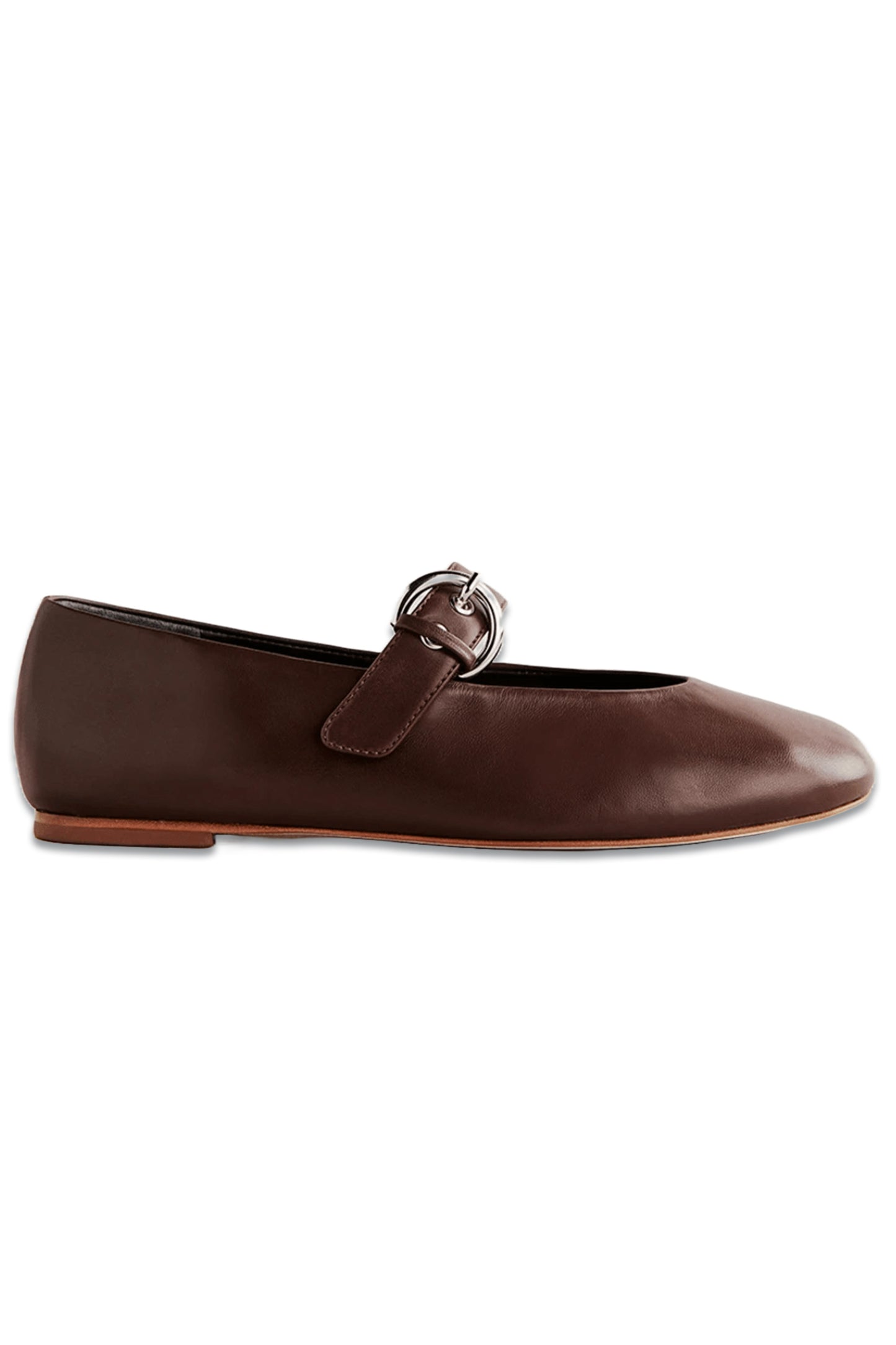 Bethany Ballet Flat Chestnut Leather