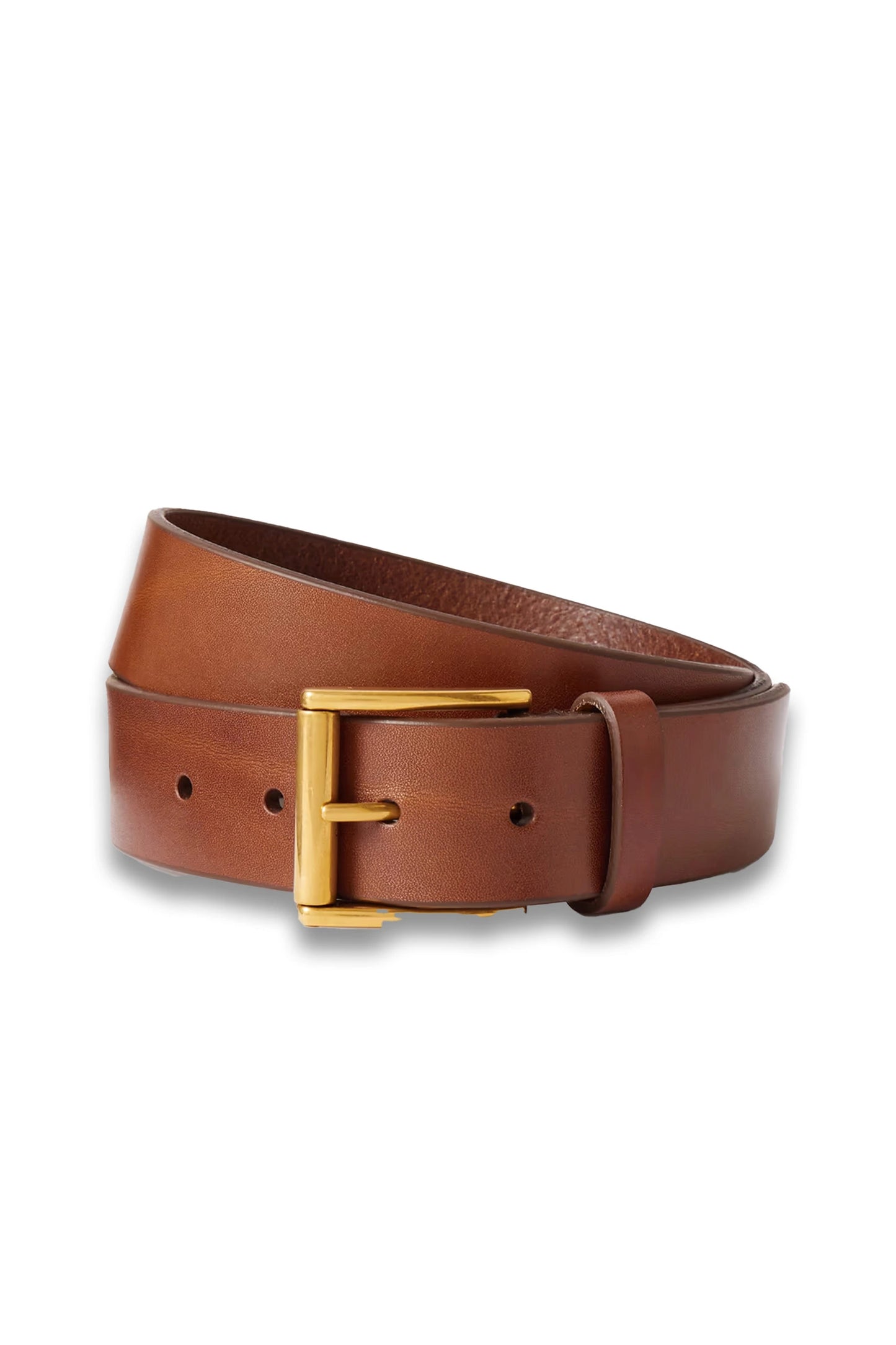 Brown leather belt