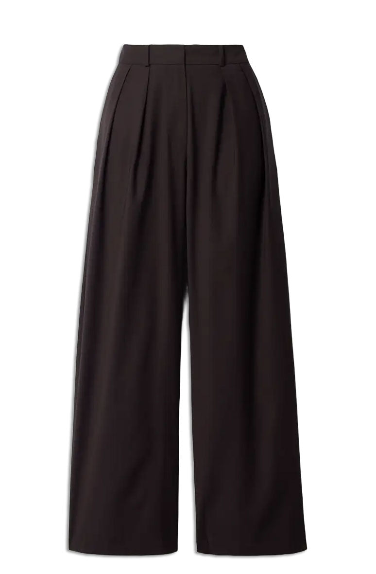 Ripley Pleated Woven Wide-Leg Pants