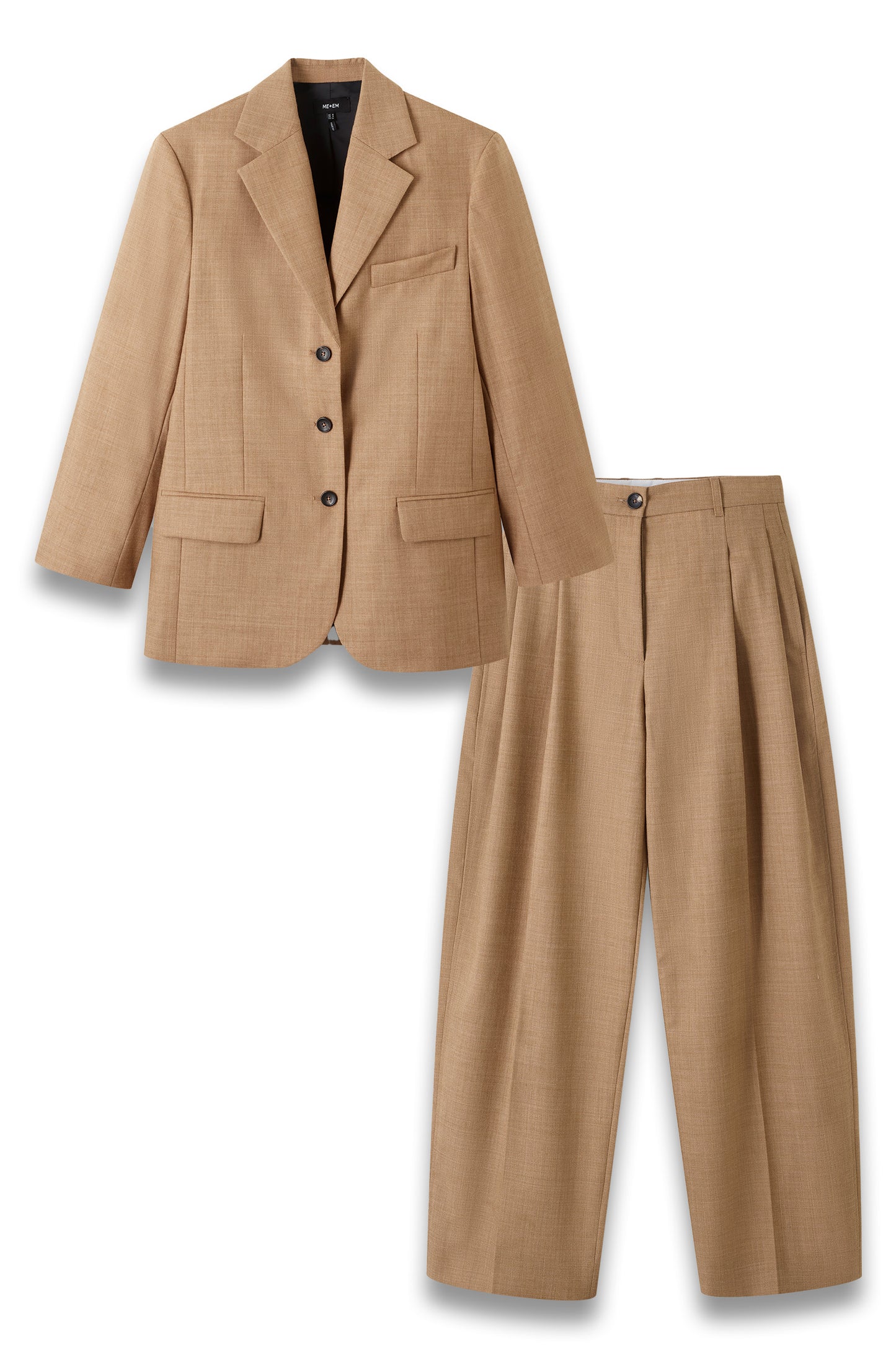 Intelligent Oversized Blazer and Pleat Front Trouser Set