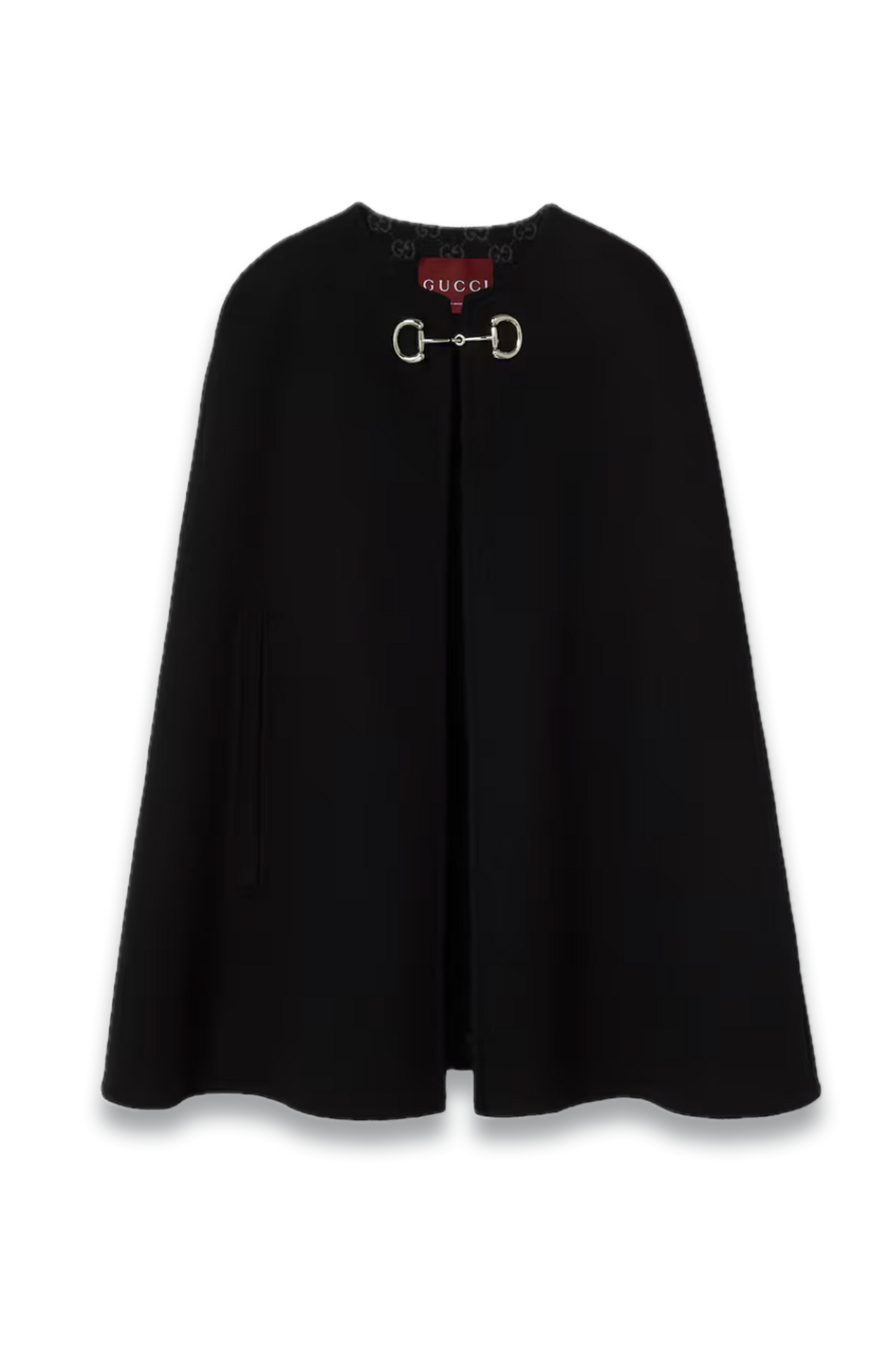 Wool And Silk Horsebit Cape