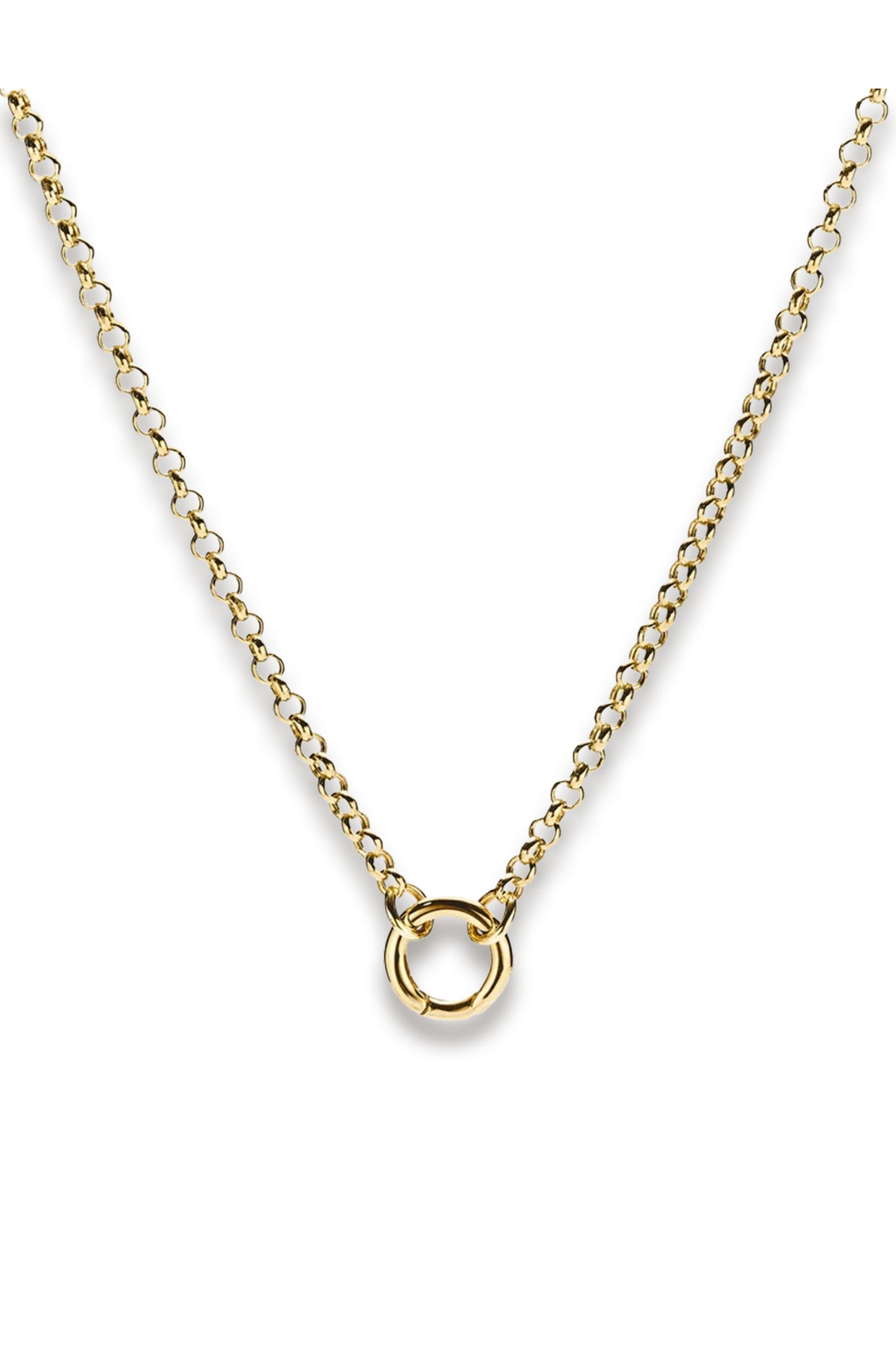 Rolo Chain Charm Necklace