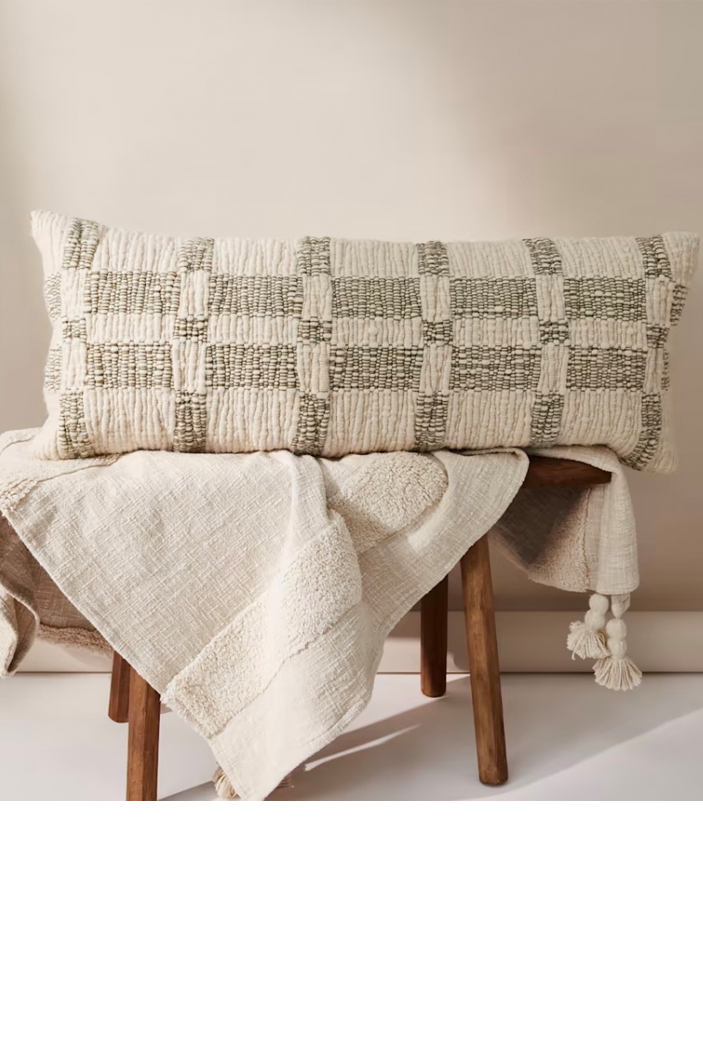 Check Bolster Cushion