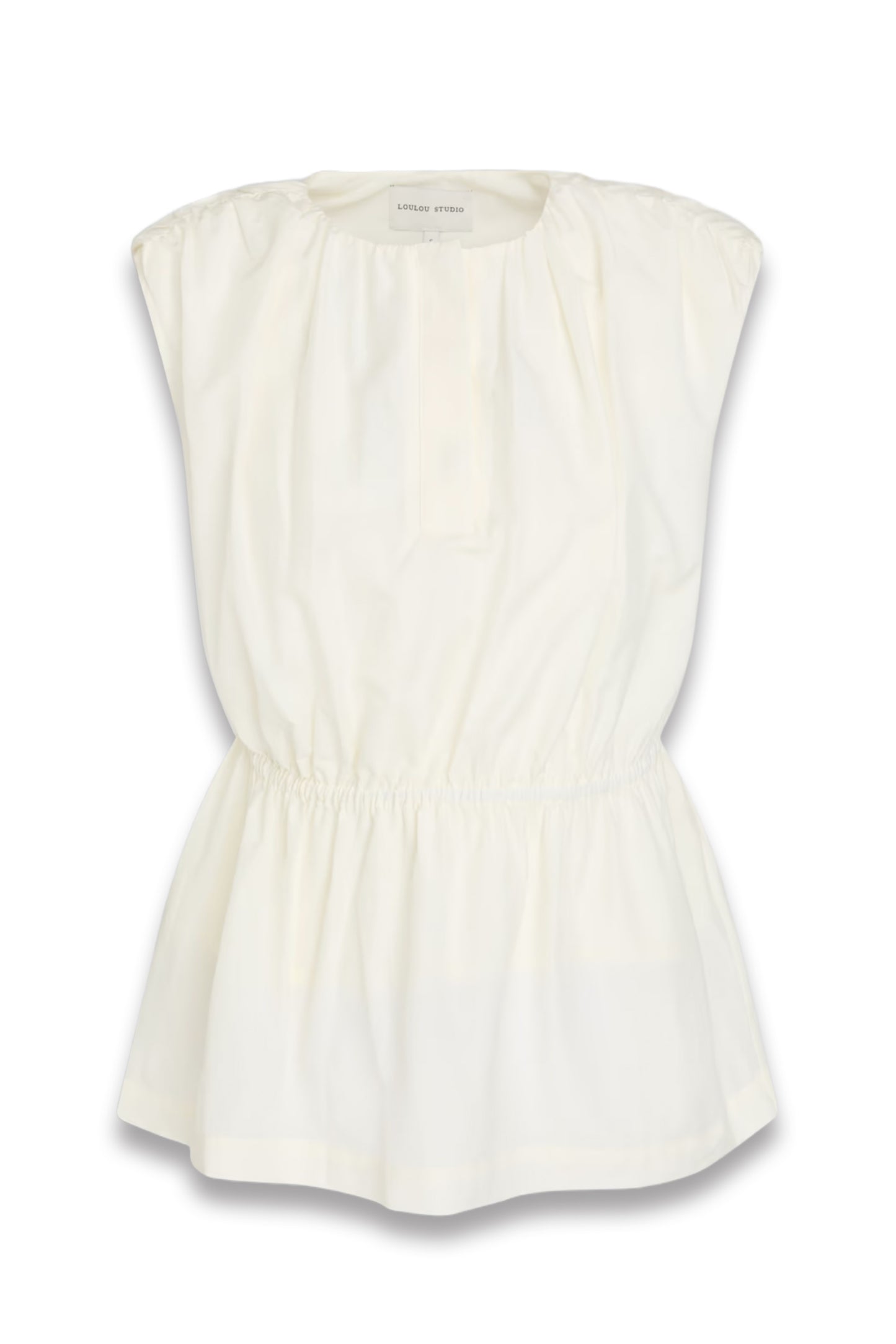 Athena Cotton and Silk-Blend Poplin Top
