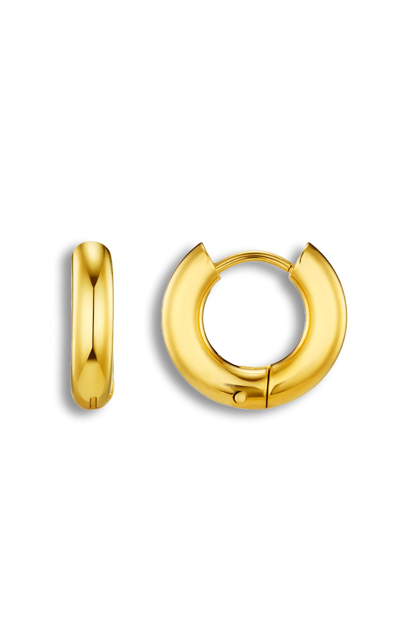 Orelia Chubby Huggie Hoop Earrings