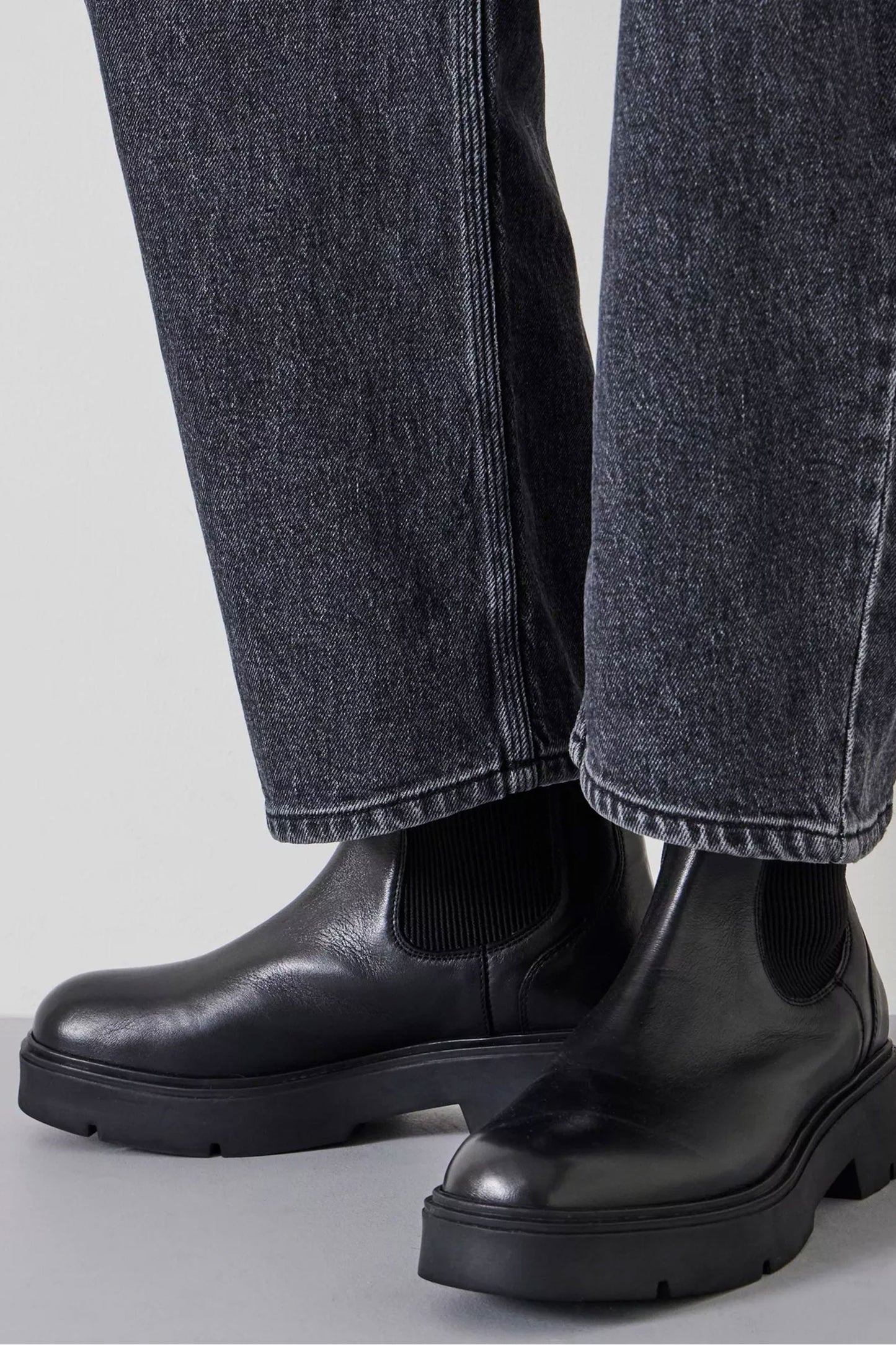 Chunky Leather Chelsea Boot