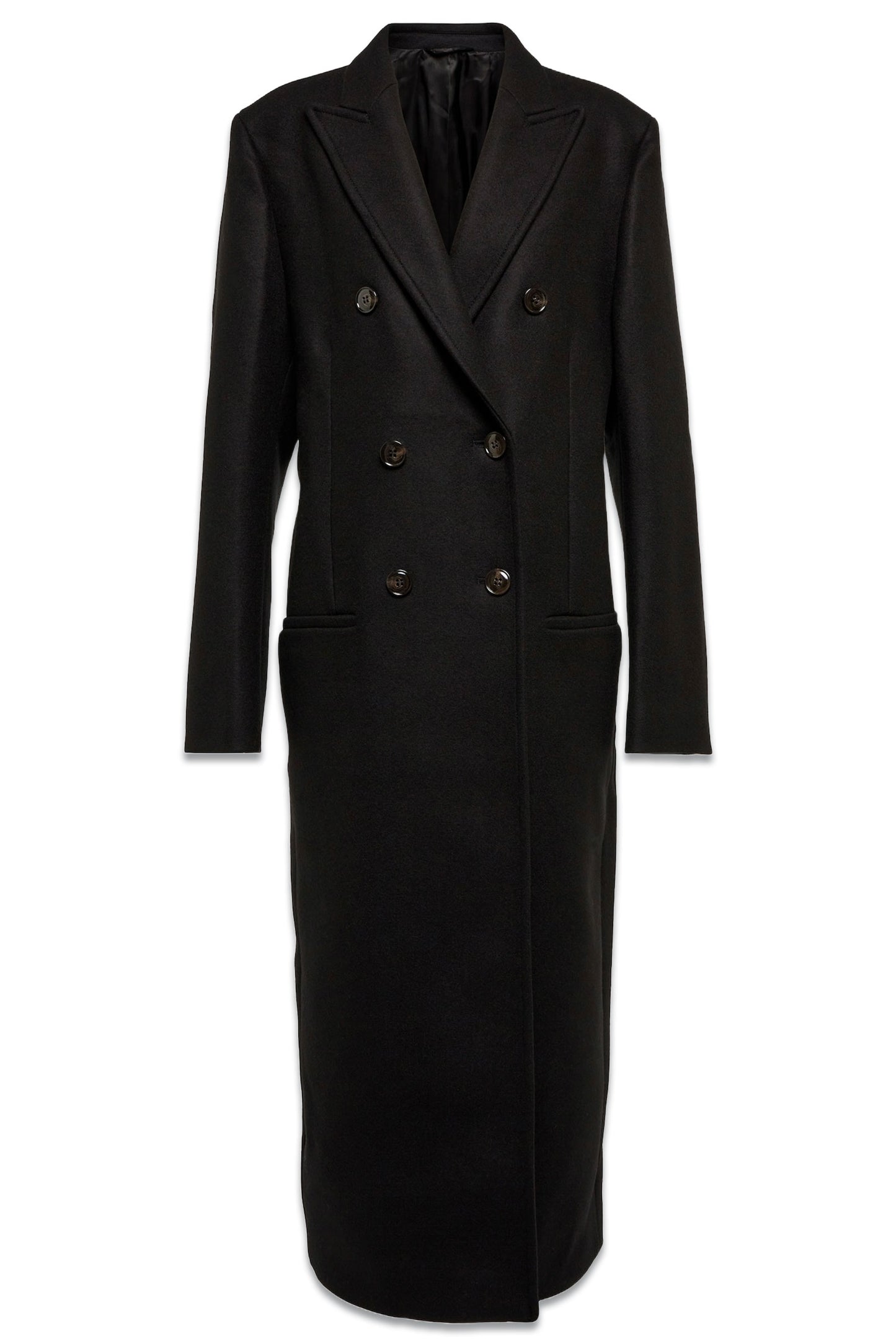 Double Breasted Wool Maxi Coat