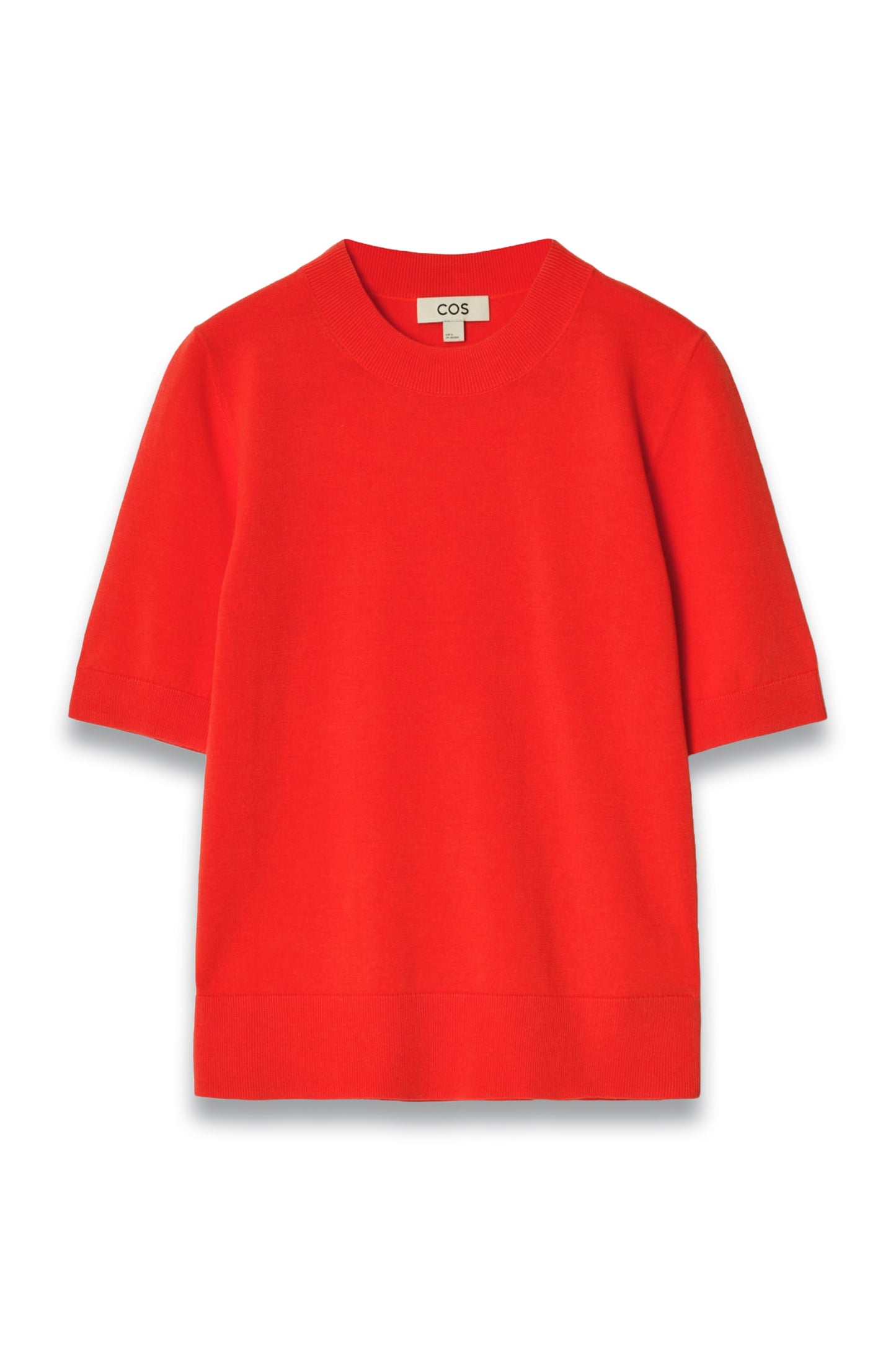 Red Regular Knitted T-shirt