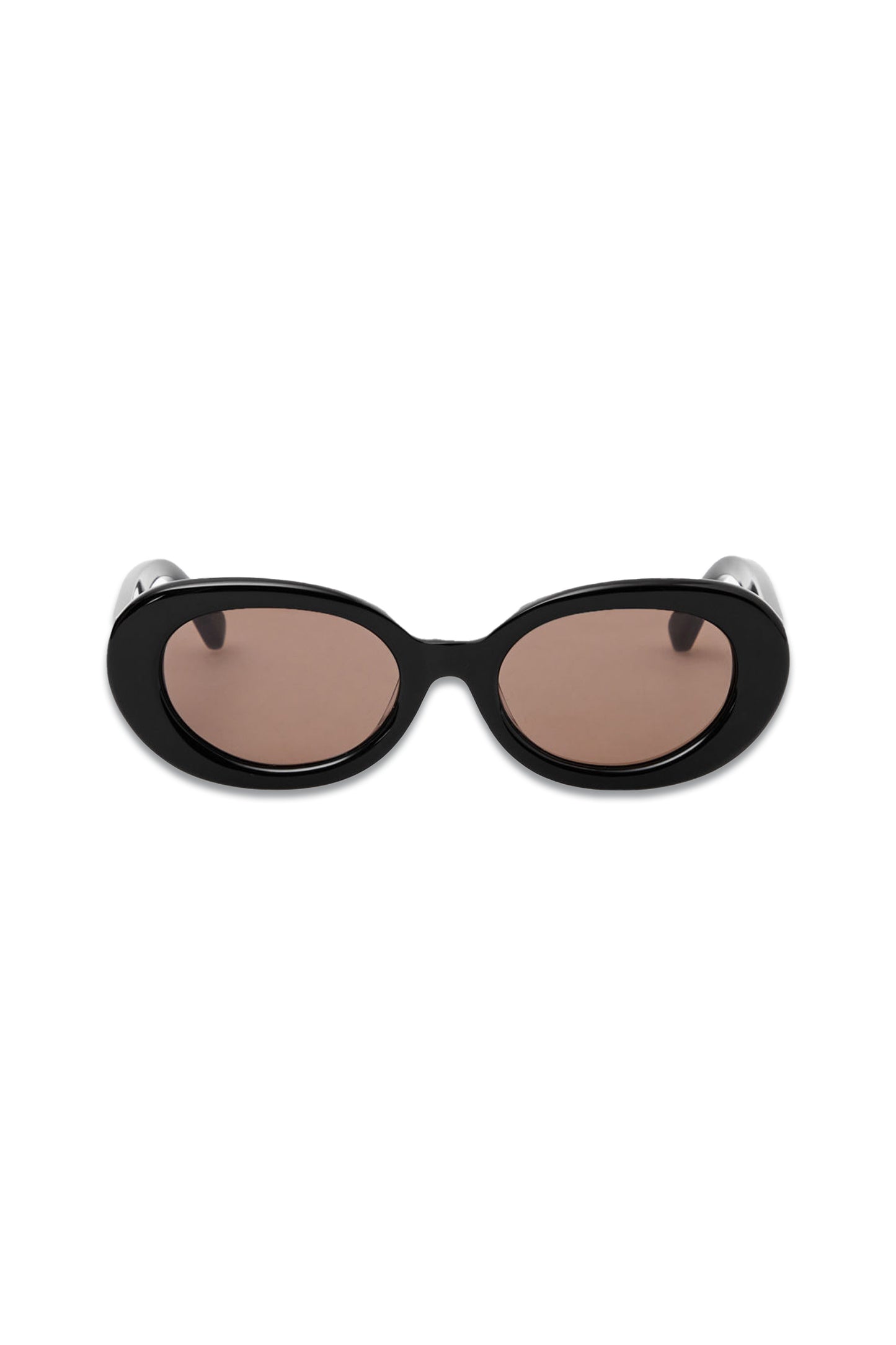 X Linda Farrow Oval Sunglasses - Round