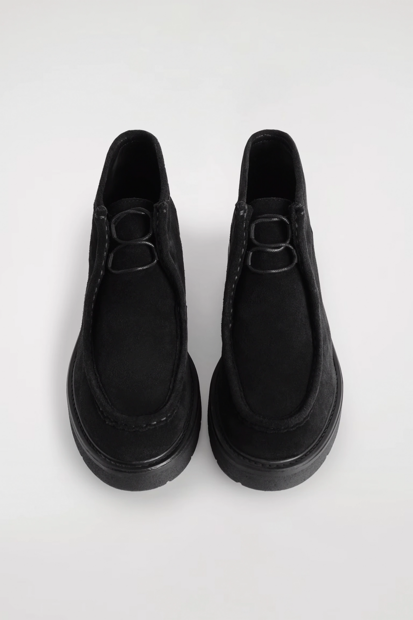 Lace-Up Suede Ankle Boots