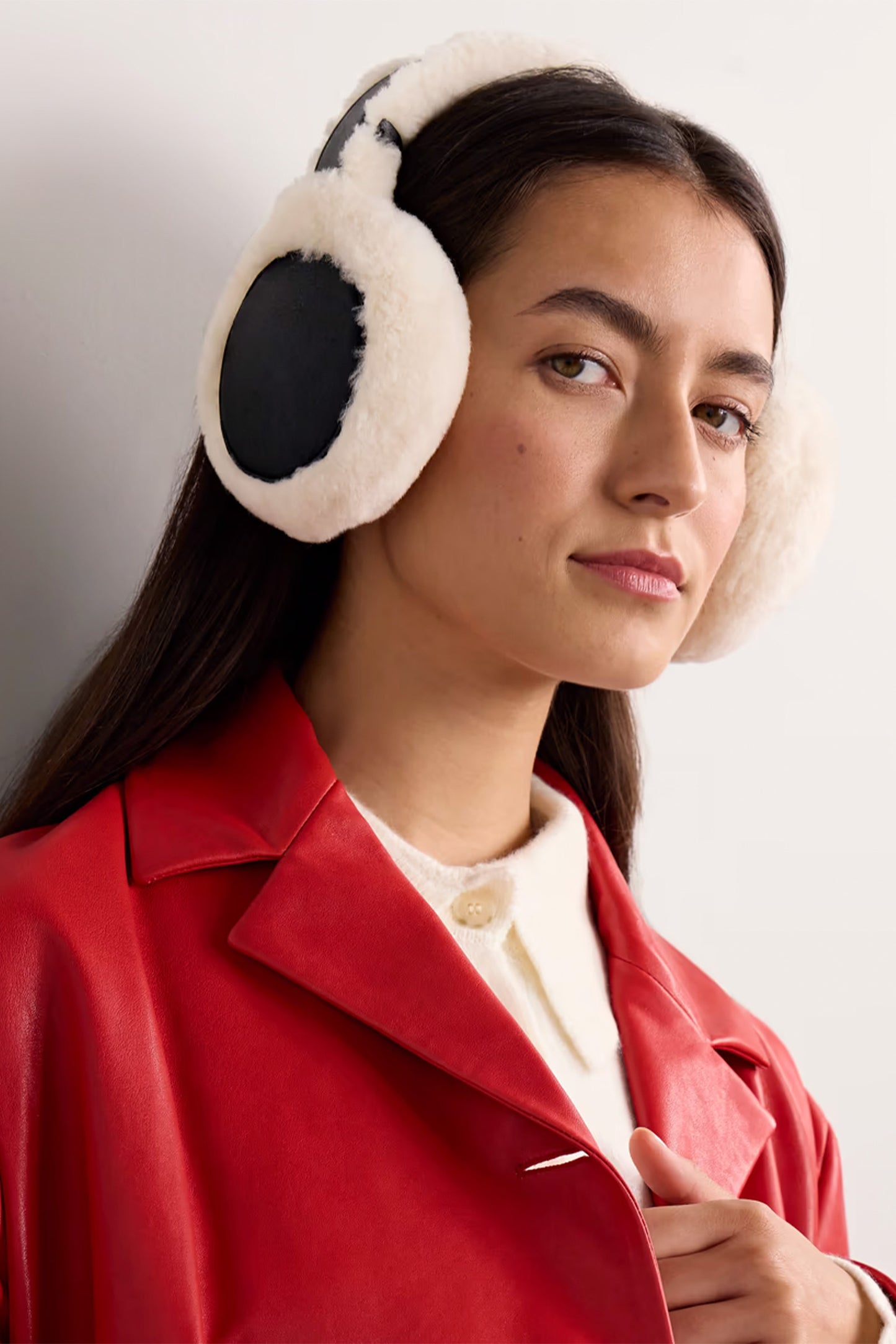 Shearling earmuffs