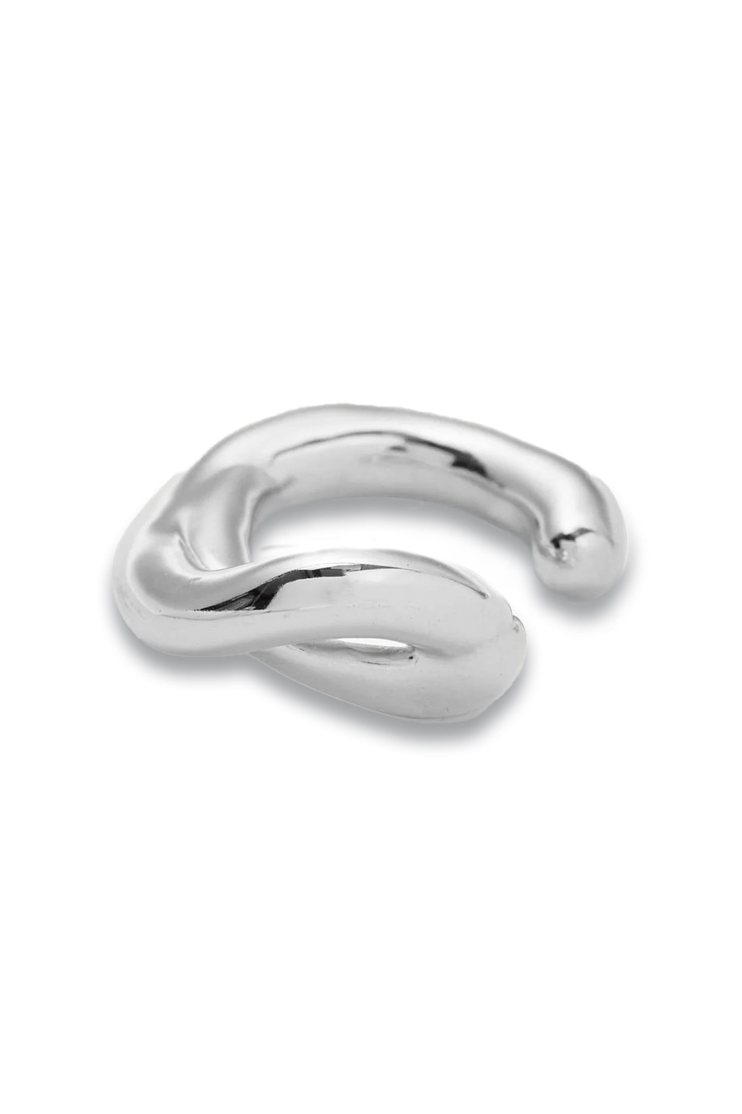 Molten Ear Cuff in Silver