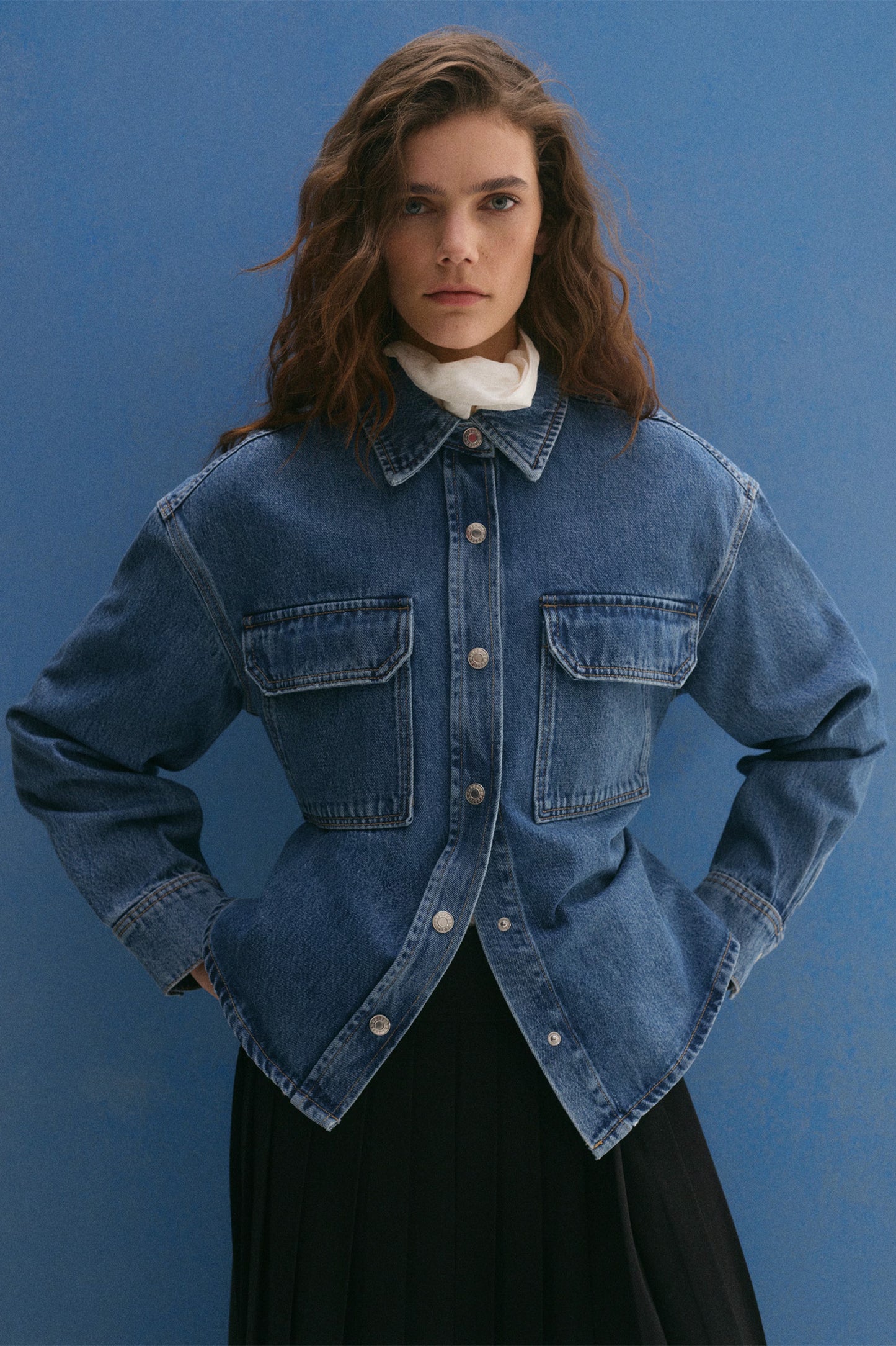 Denim Overshirt Pockets