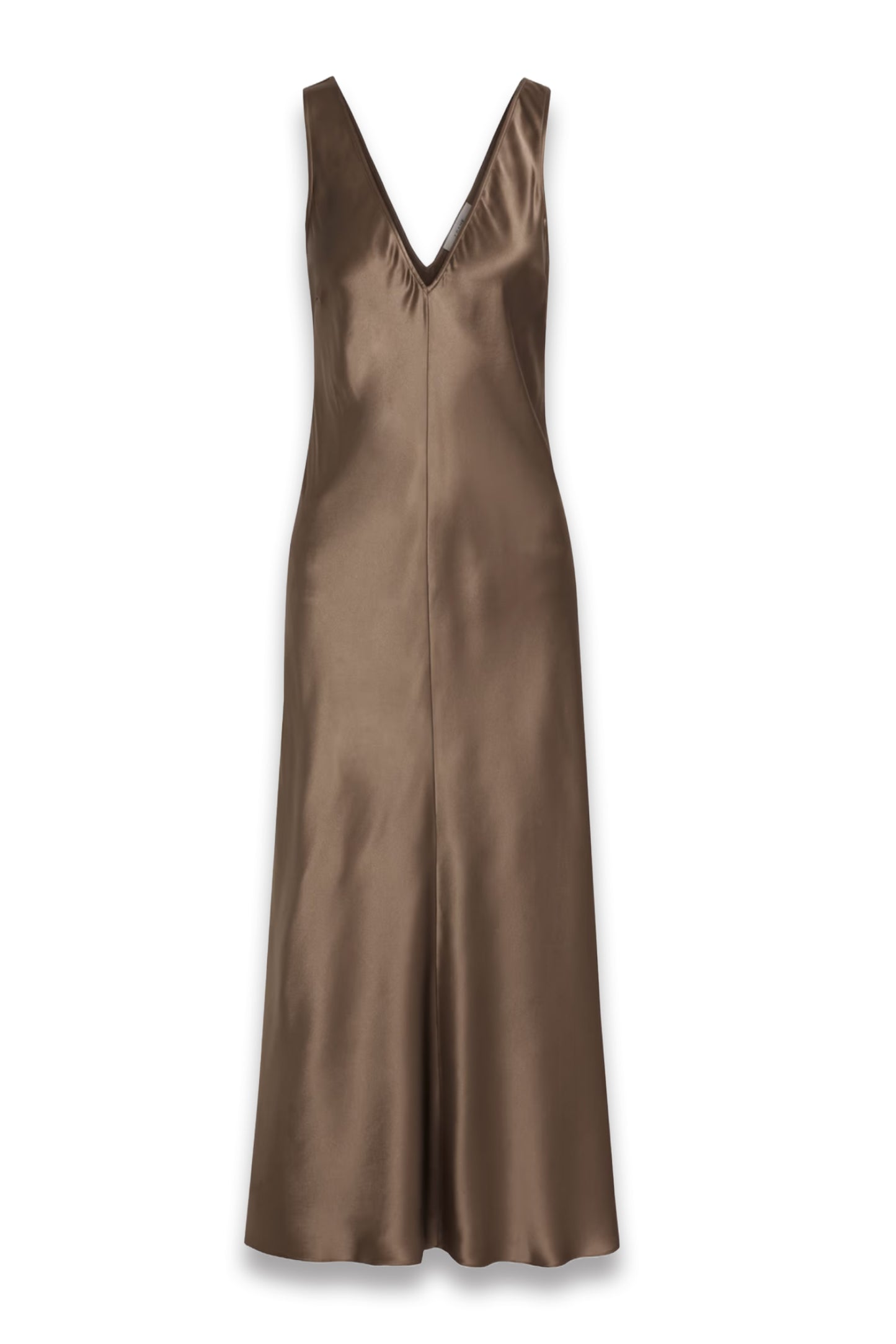 Silk-Satin Midi Dress