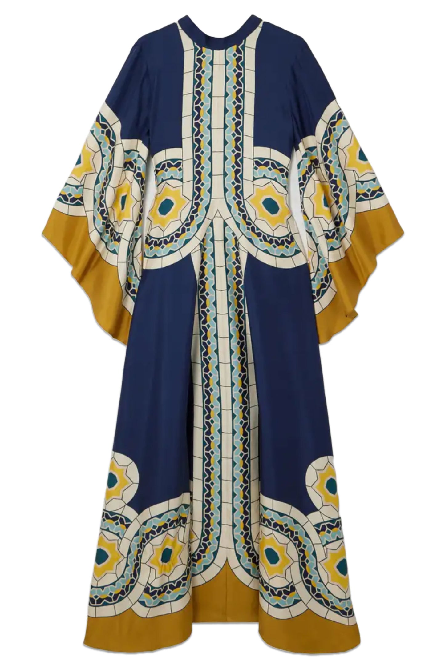 Magnifico Printed Silk-Twill Gown