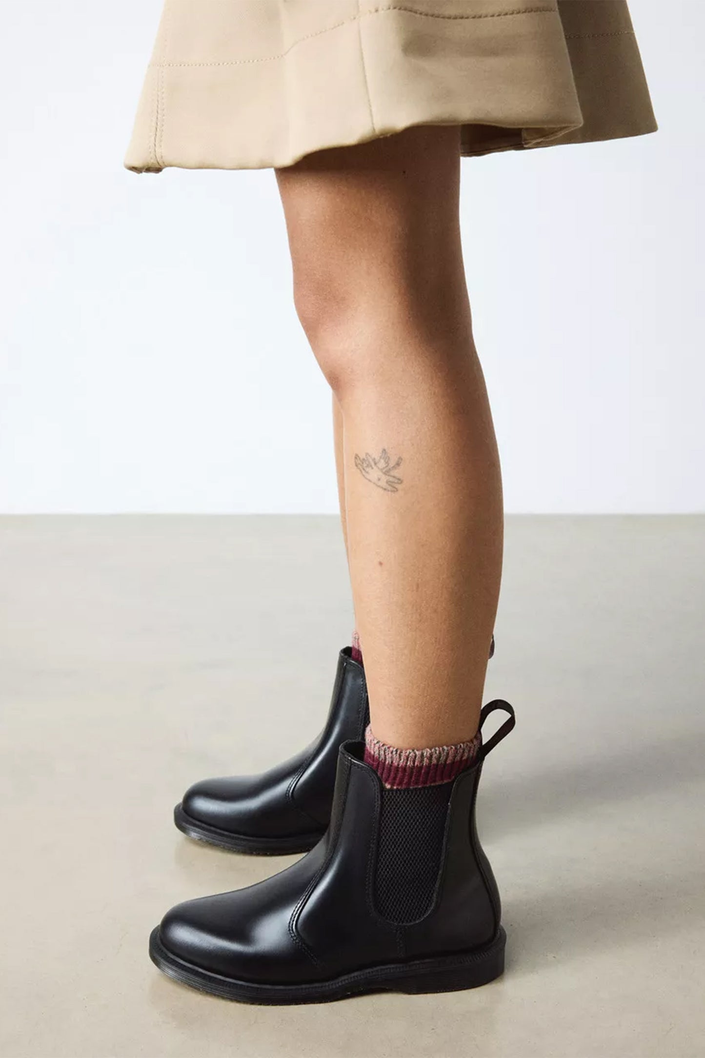 Flora Smooth Leather Chelsea Boots