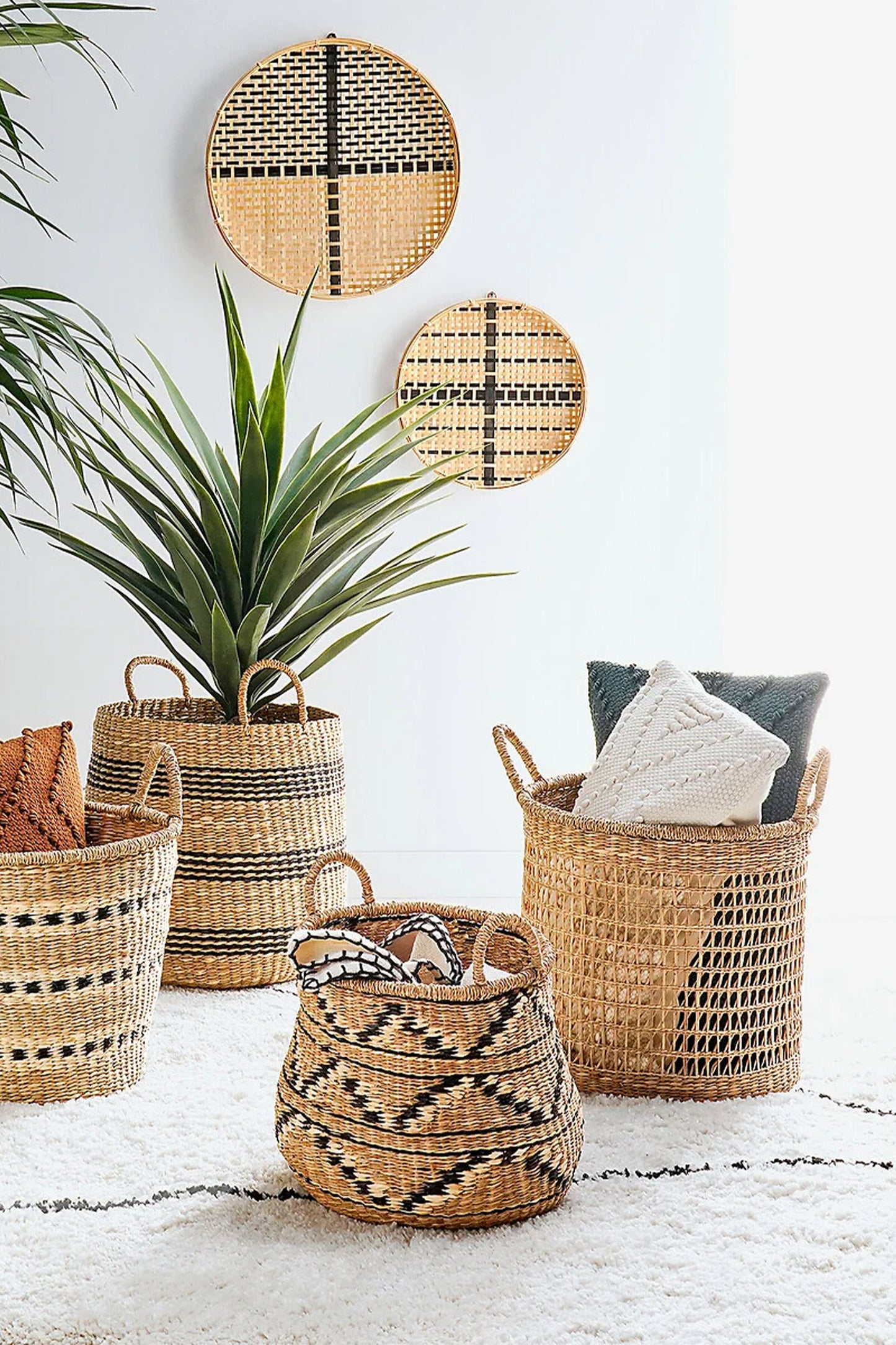 Zac Round Woven Seagrass Basket