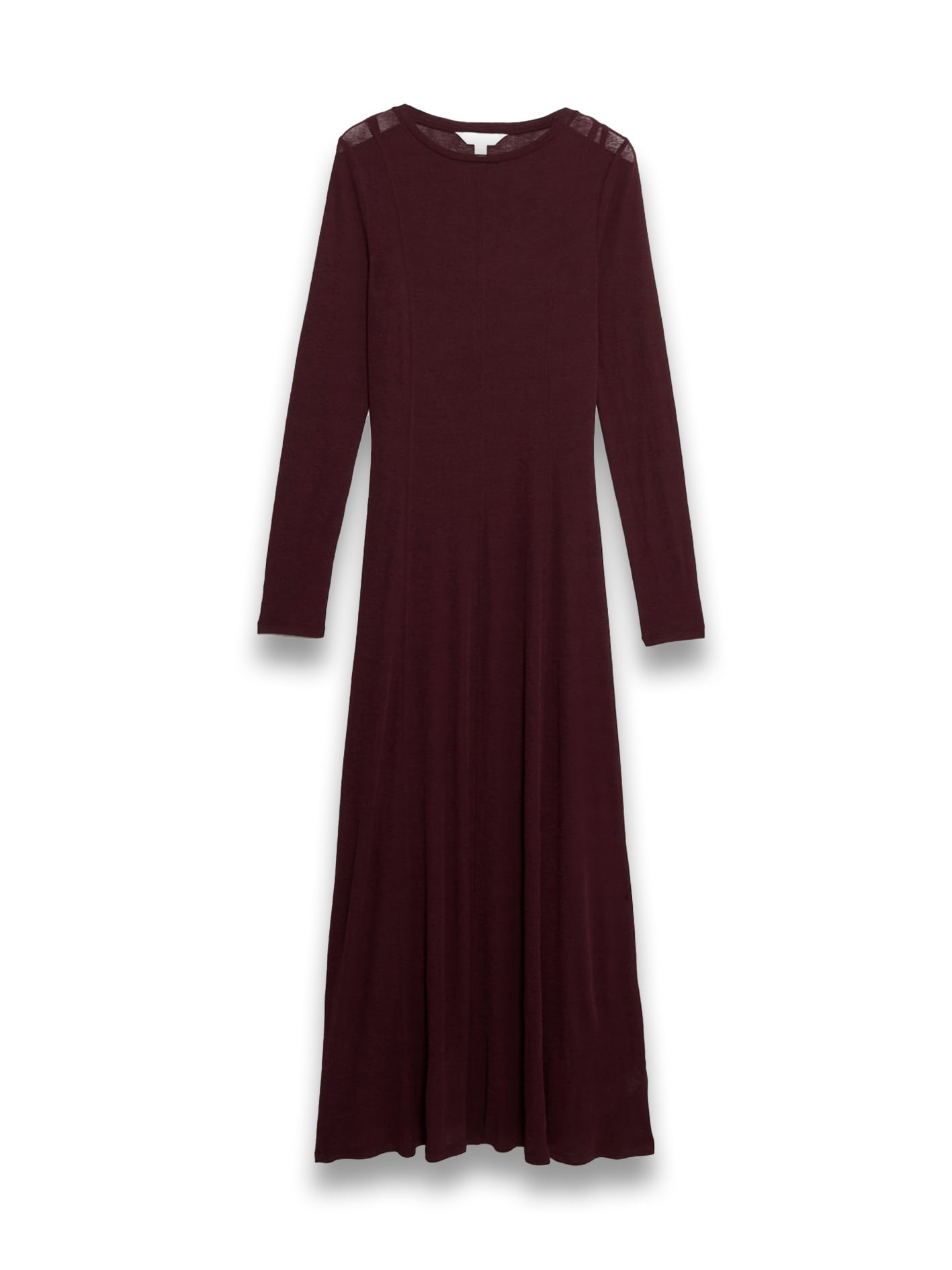 Mesh Jersey Midi Column Dress