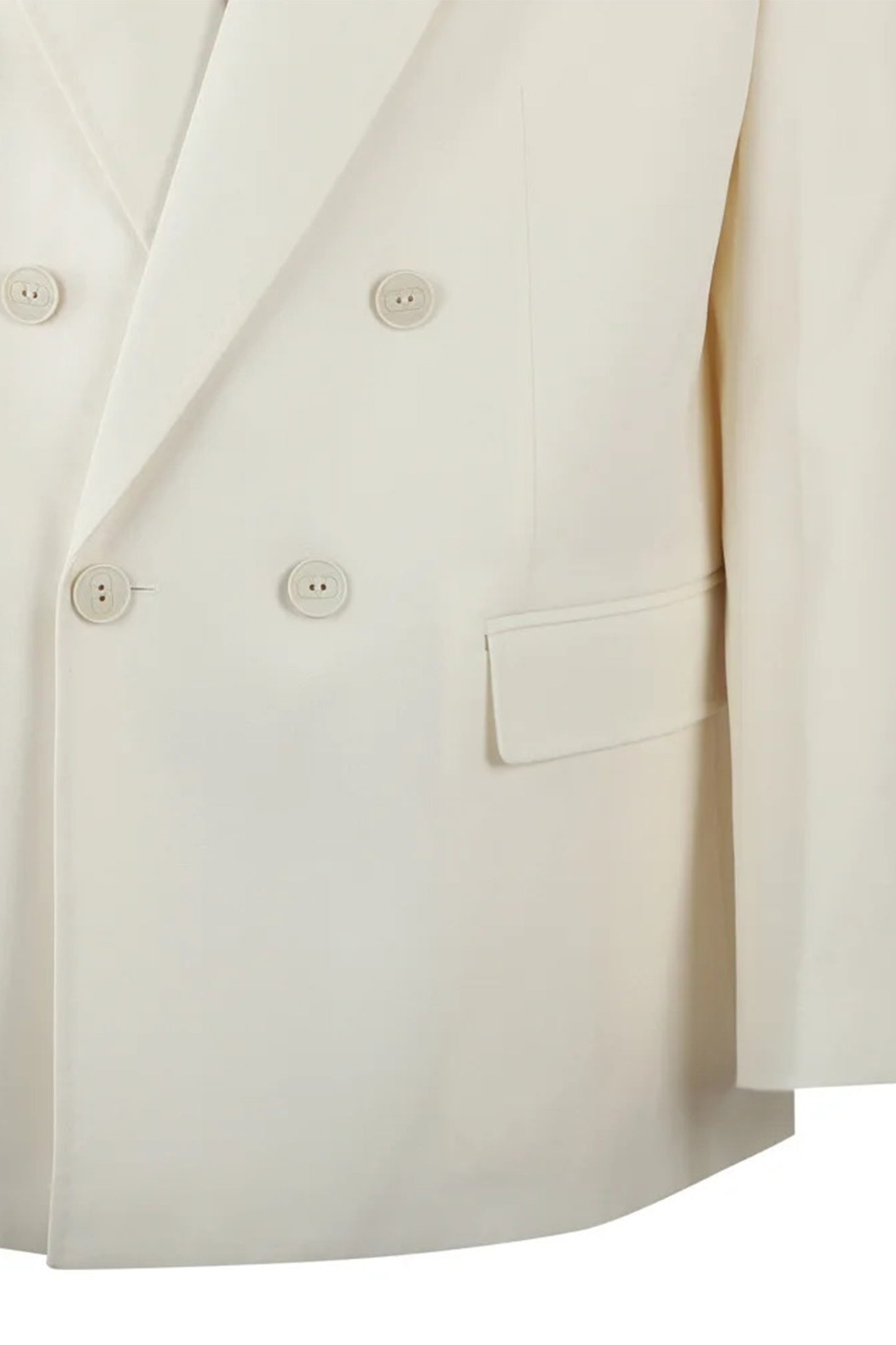 Double-Breasted Long-Sleeved Blazer