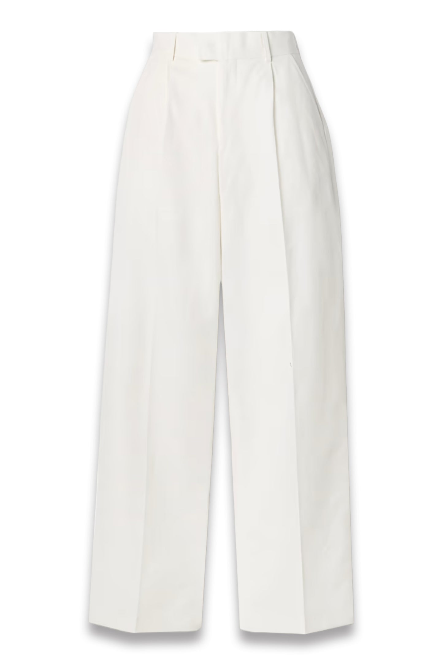 Everest Pleated Cotton-Twill Straight-Leg Pants