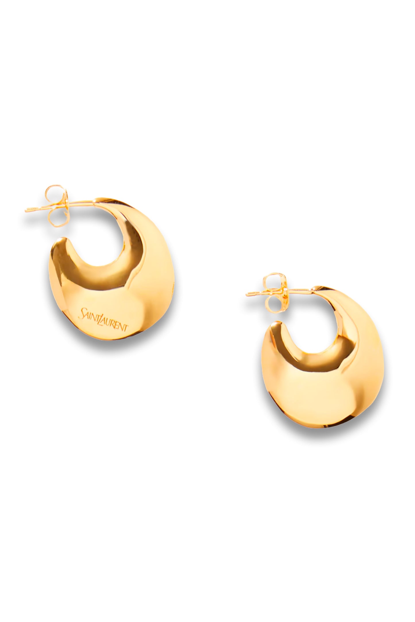 Gold-tone hoop earrings