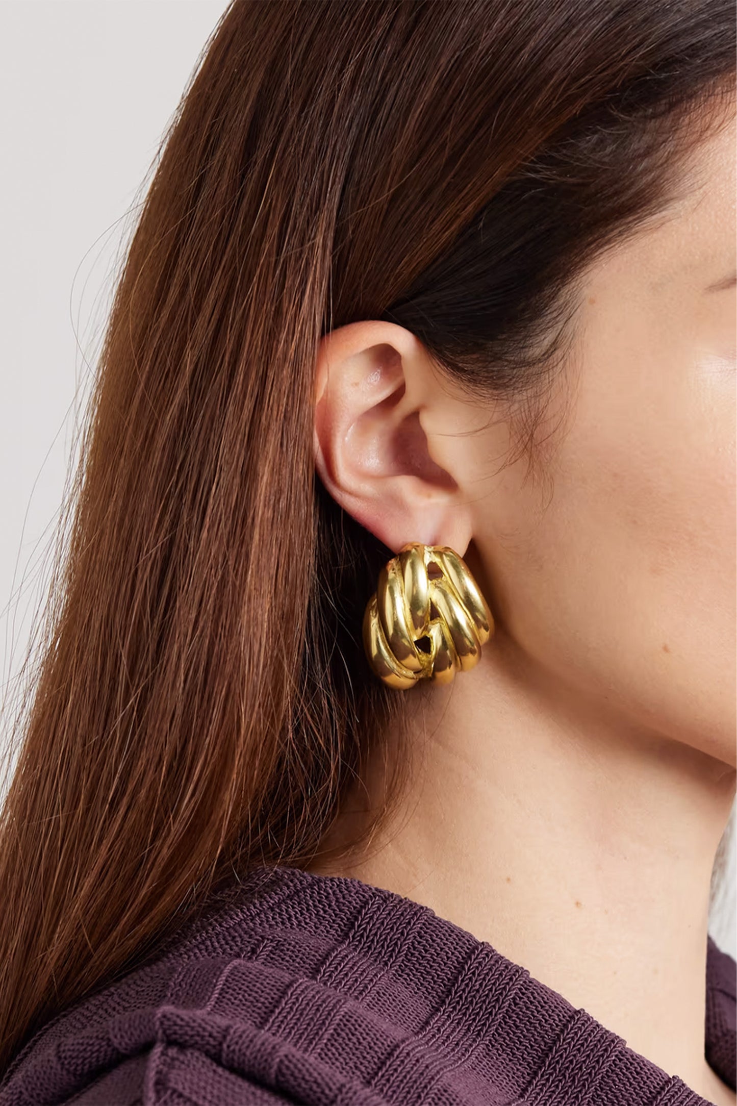 + Danielle Copperman Clos gold-plated earrings