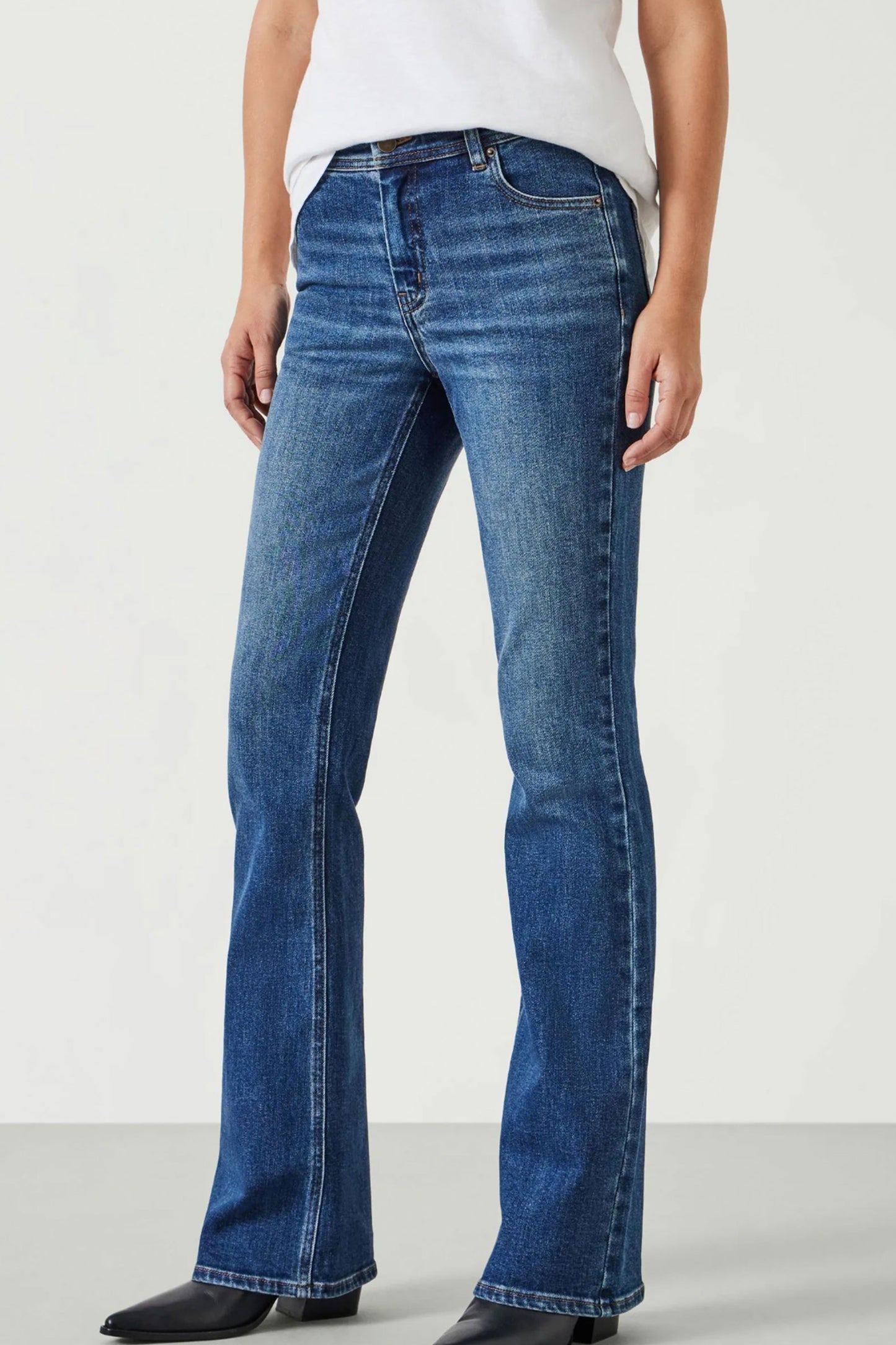 Eliana Mid Rise Bootcut Jeans