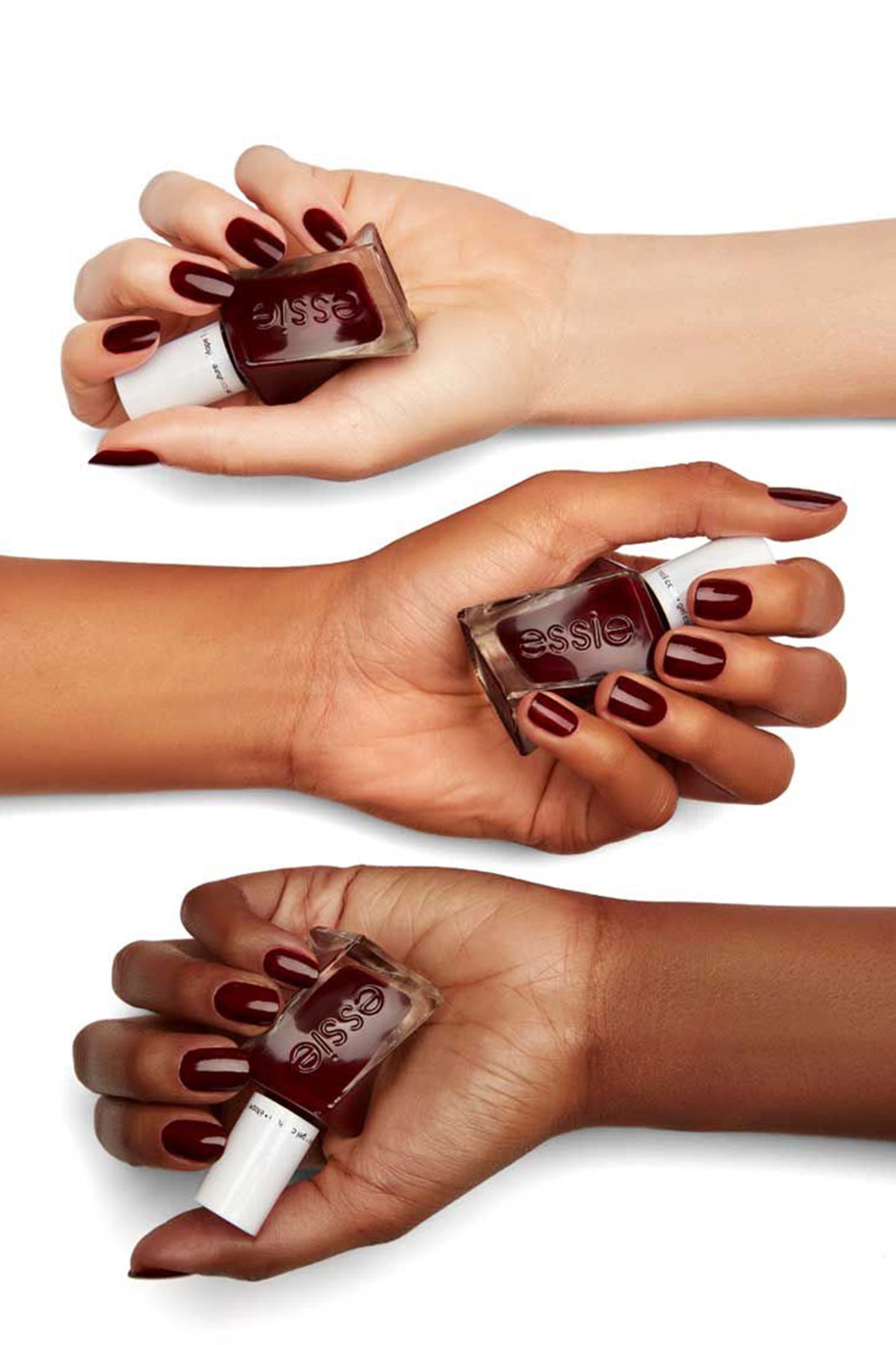 Essie Gel Couture 360 Spiked With Style Deep Red Colour, Longlasting High Shine Nail Polish 13.5ml