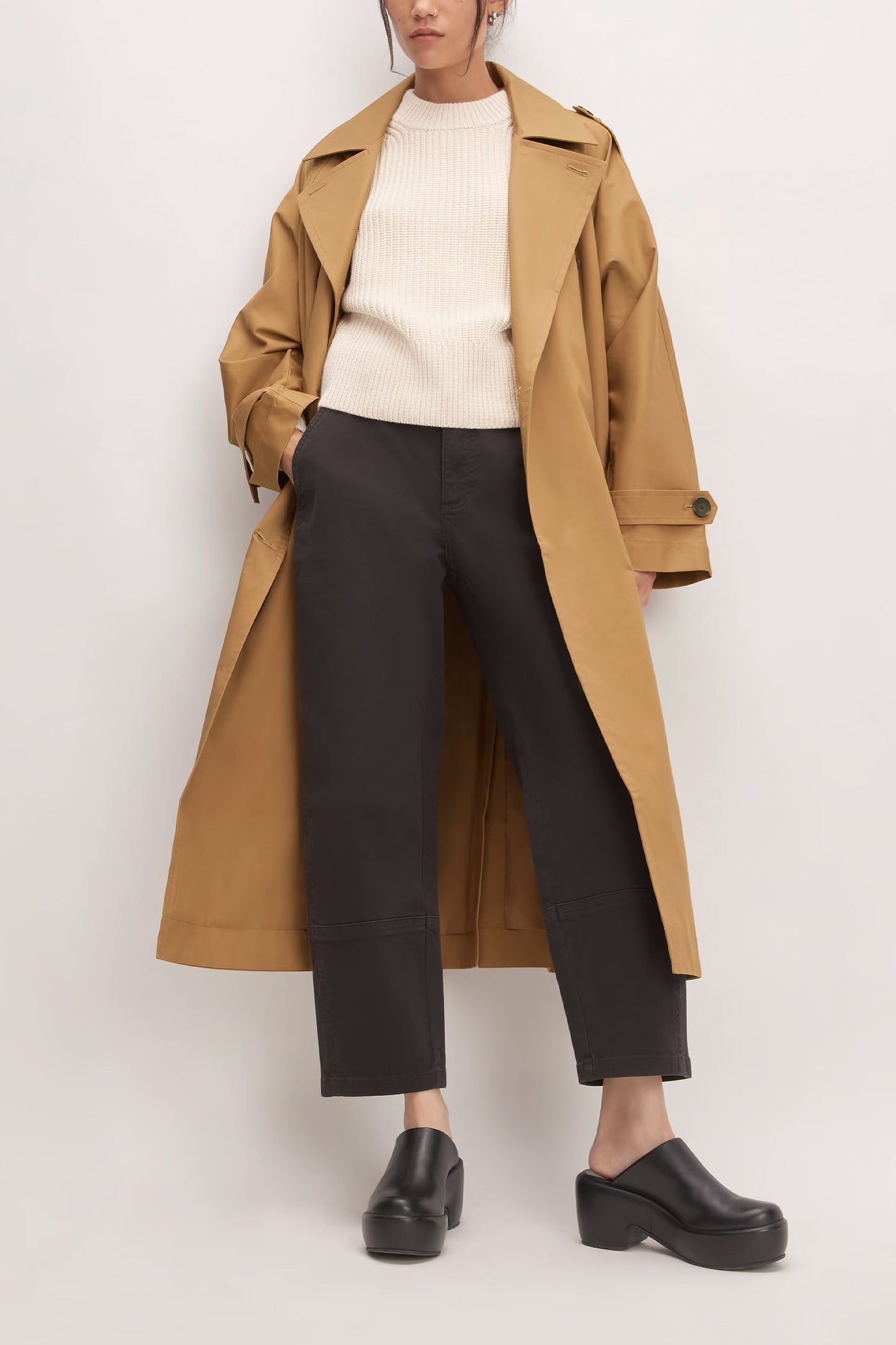 The Cotton Long Trench Coat